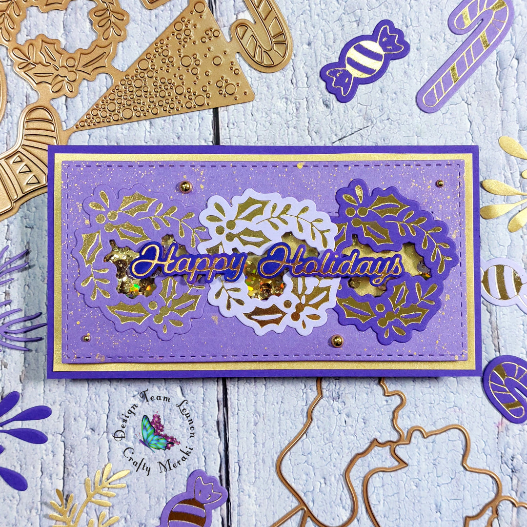 One Hot Foil plate – 4 Designs – 8 Holidays cards- Part 2