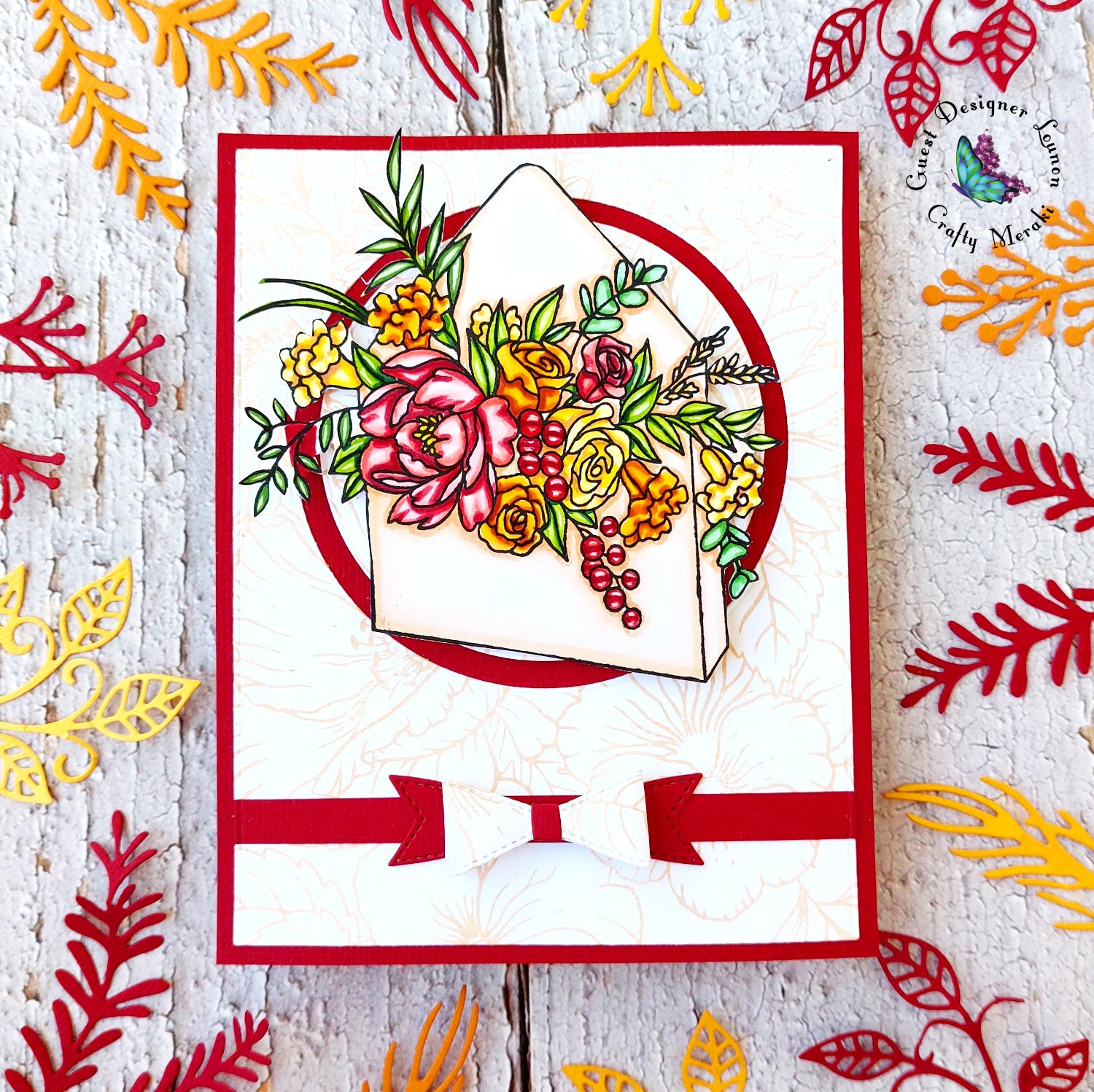 Floral envelope by GD Lounon