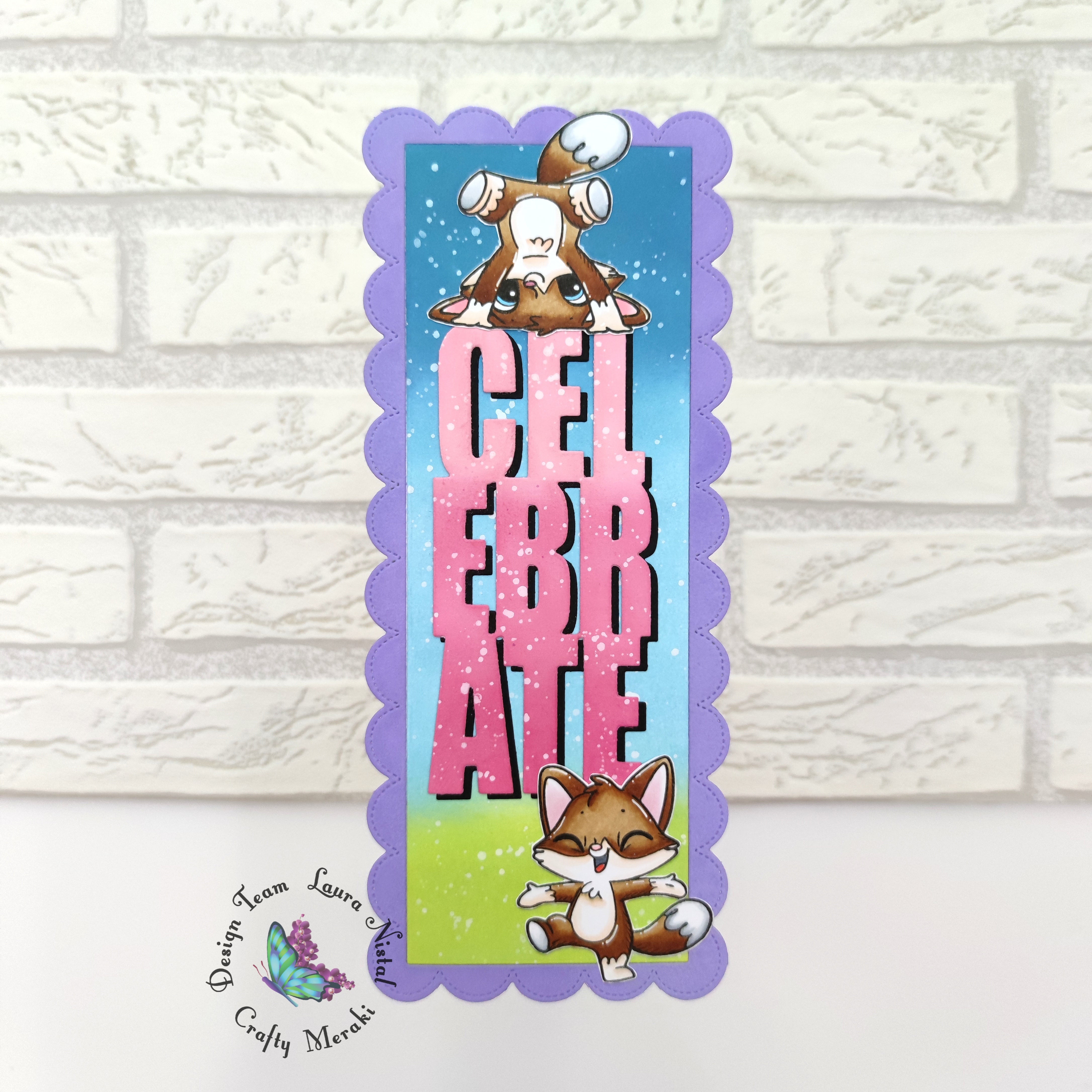 Let's celebrate card by Laura