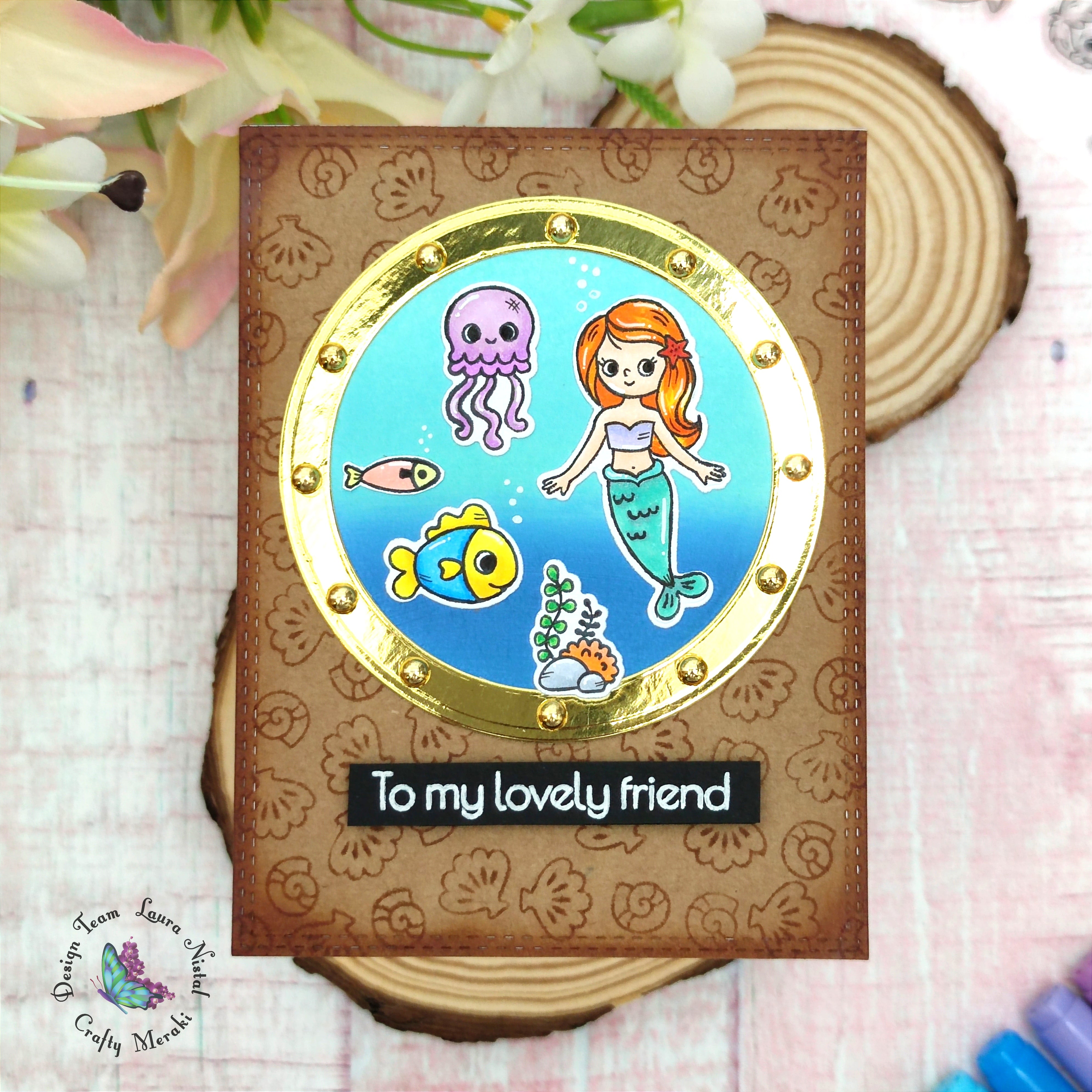 Sea card by Laura