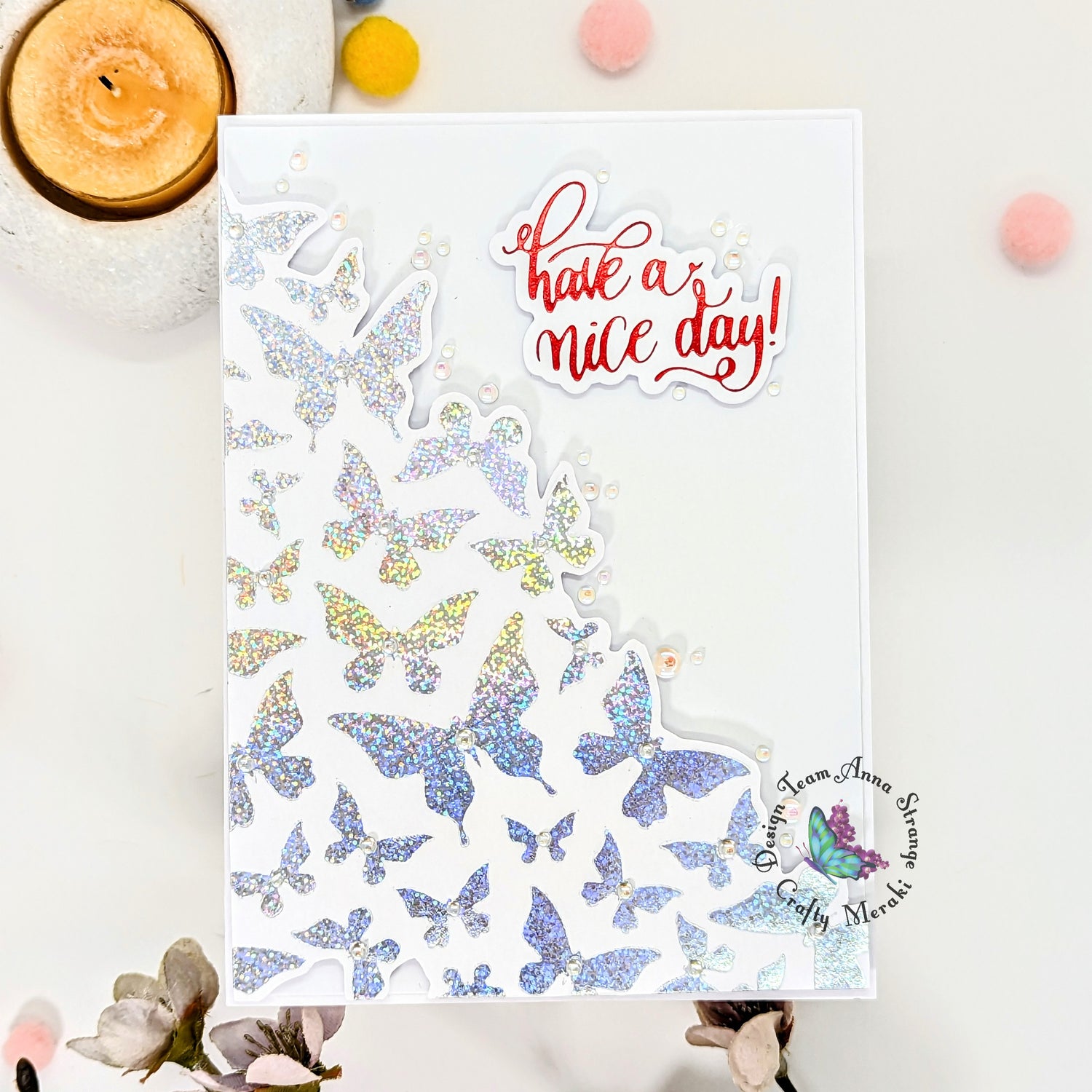 Using glimmer foil on your cards