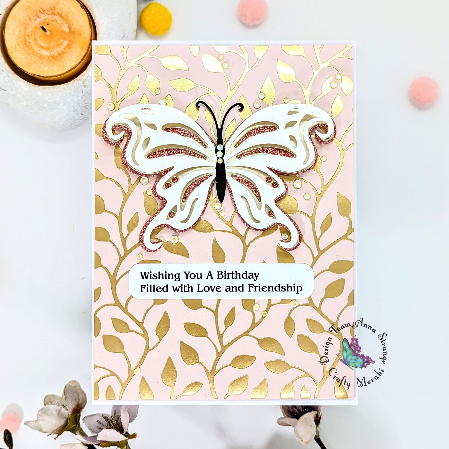 Combining hot foil plates and layering dies with Anna