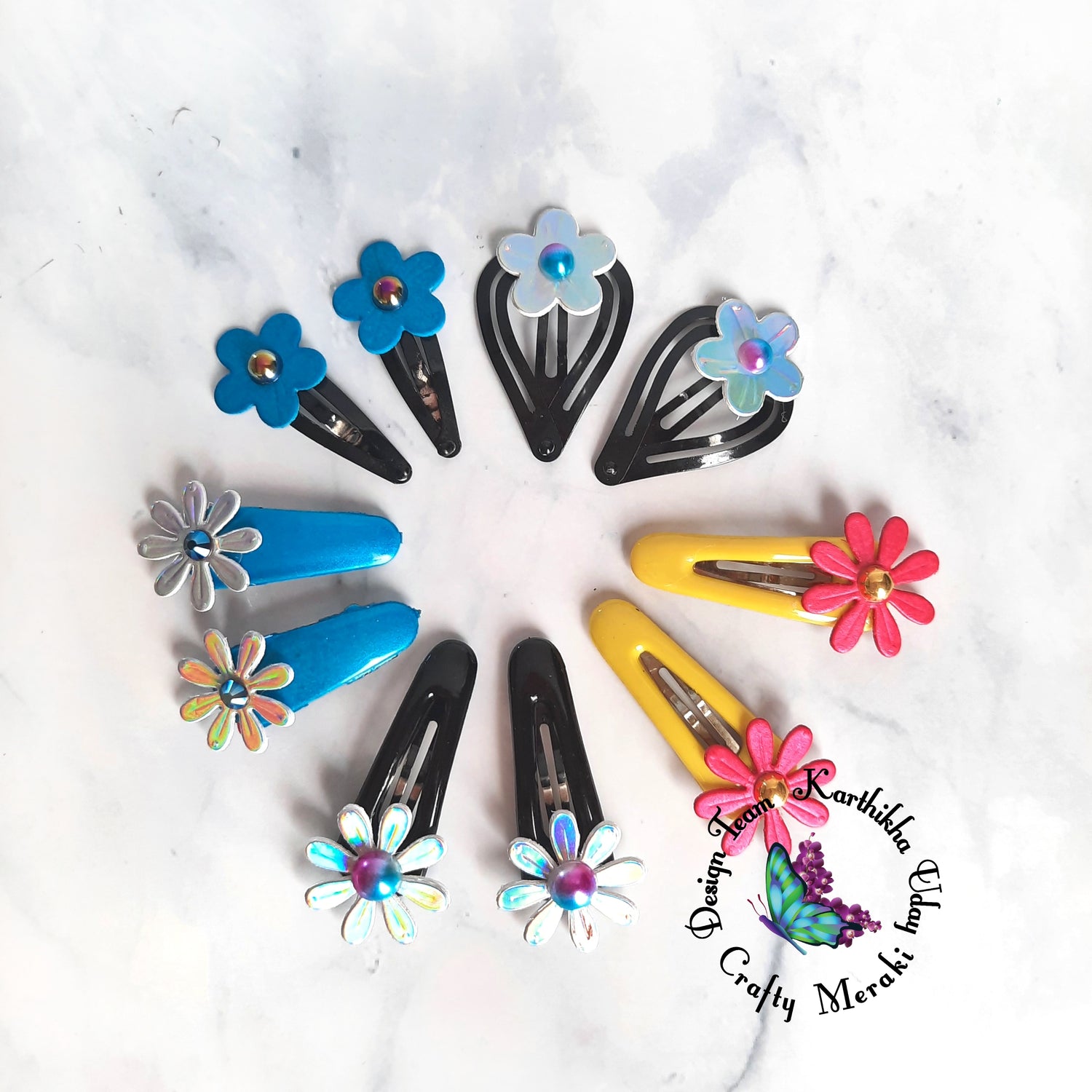 Hair Clips Makeover by Karthikha