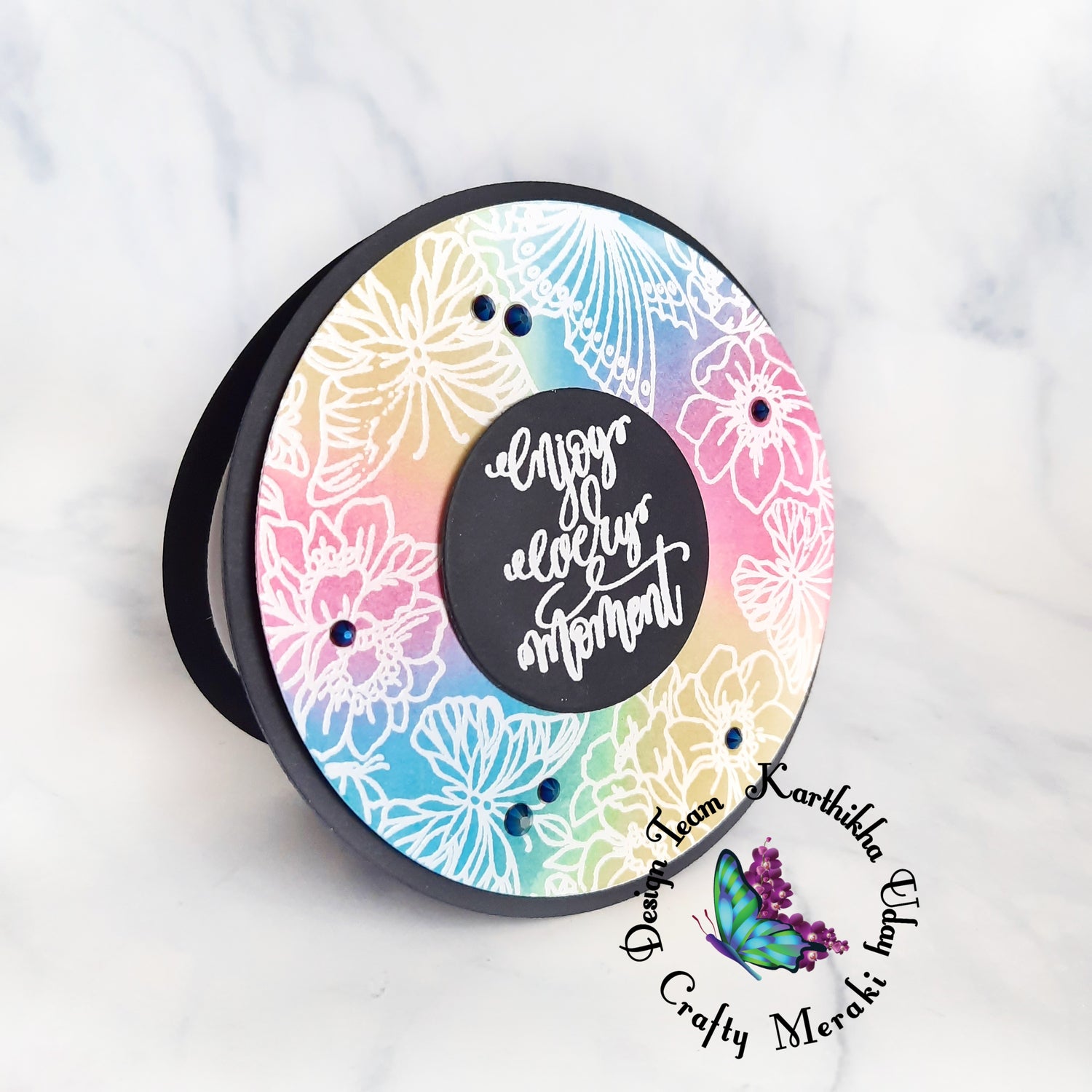 Spinning and Rocking Card by Karthikha