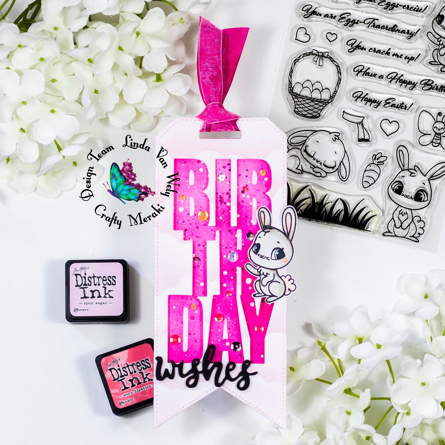 Birthday wishes tag by Linda