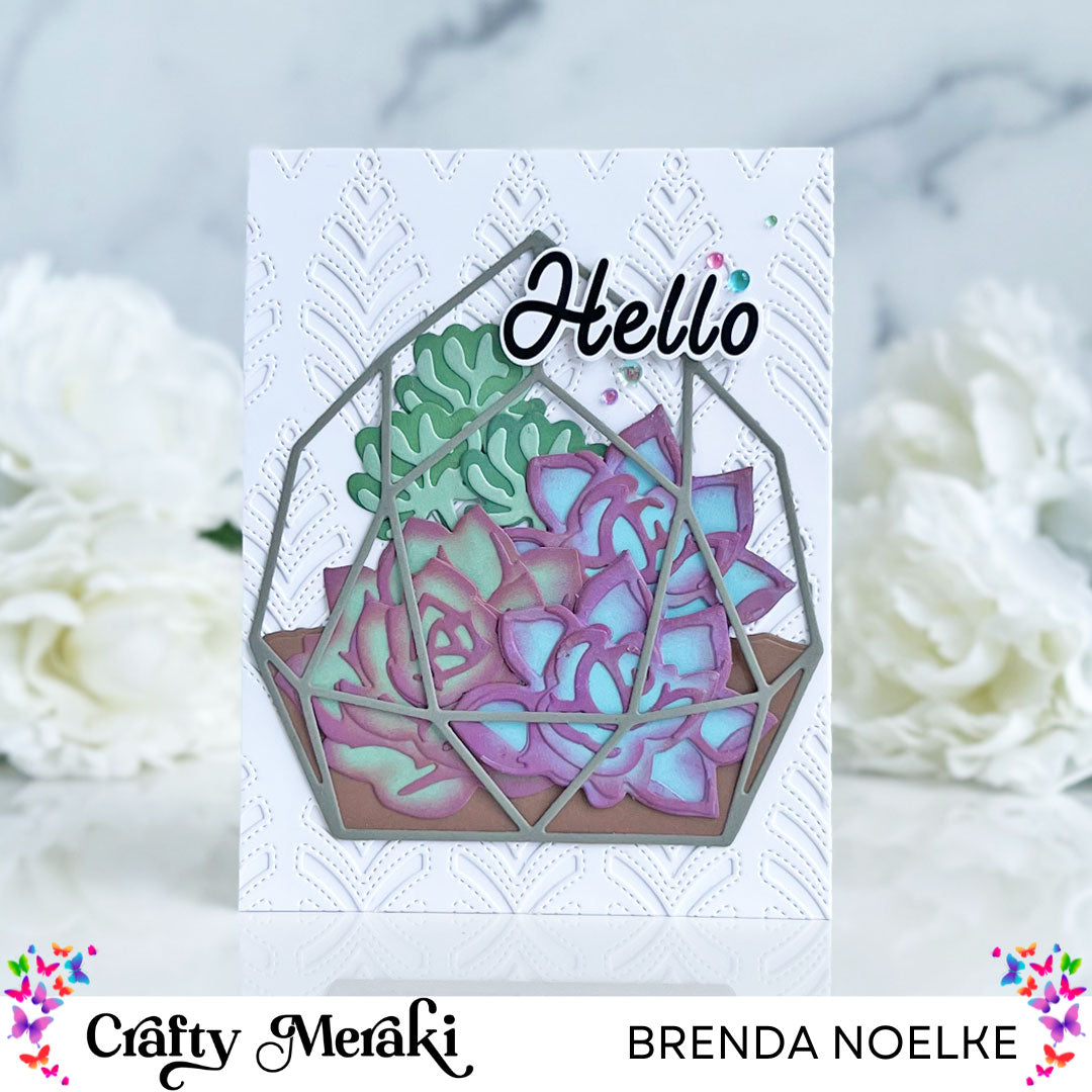 Hello Succulent Terrarium by Brenda