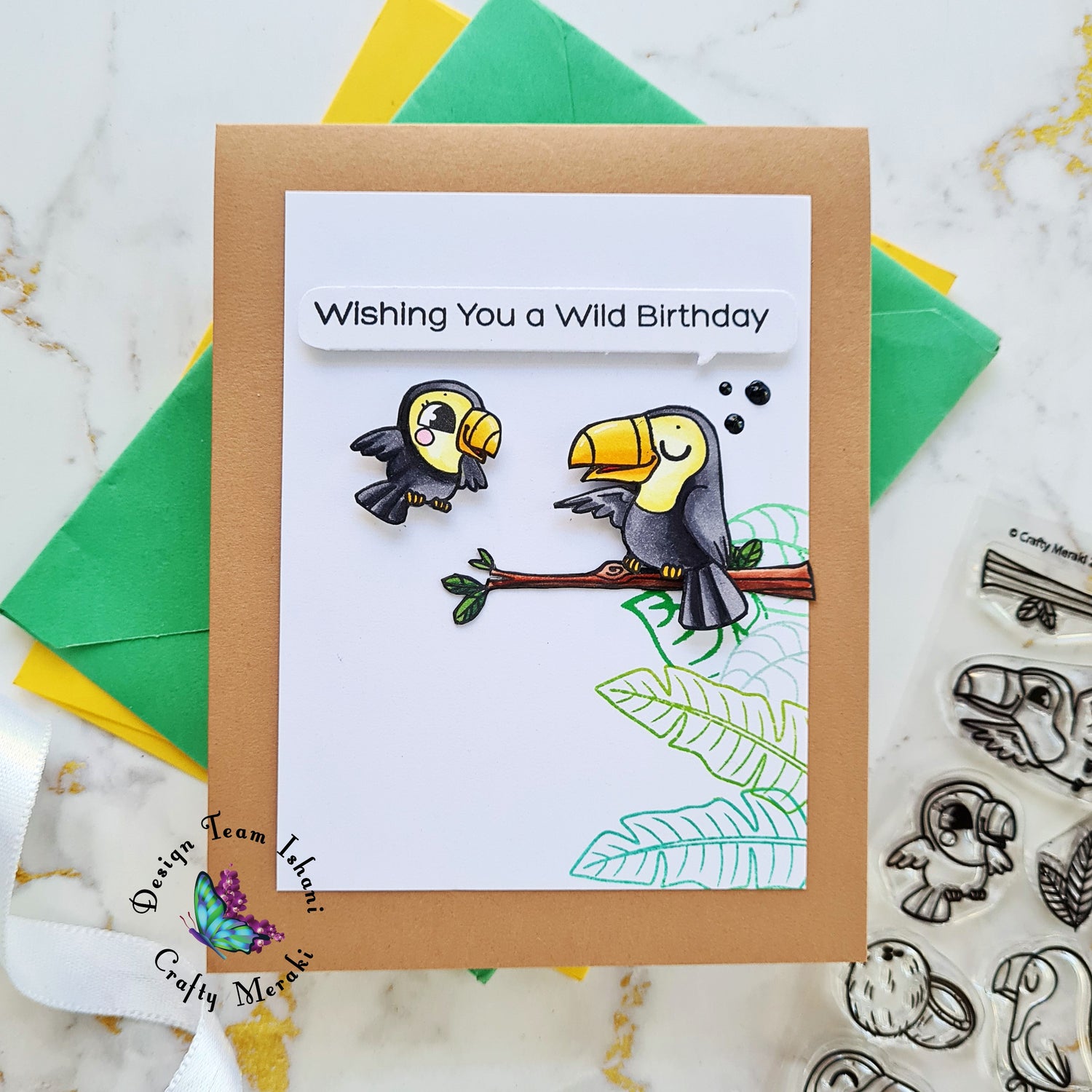 Tou the tropics, Toucan Card, Bird card, CAS Birthday Bird card