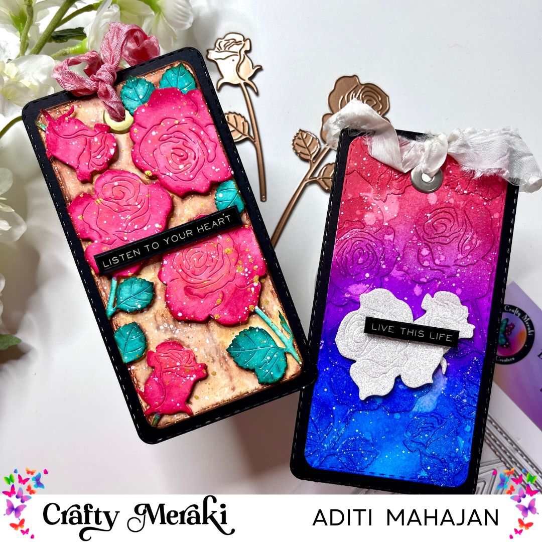 Bold & Vibrant Tags- Faux Cover Die Techniques