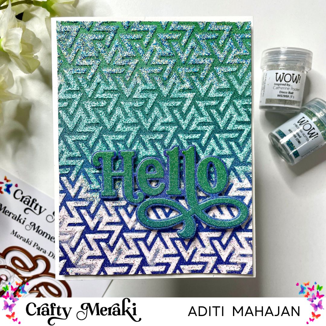 Textured Backgrounds with Glitter Paper | Stepping up Design Paper