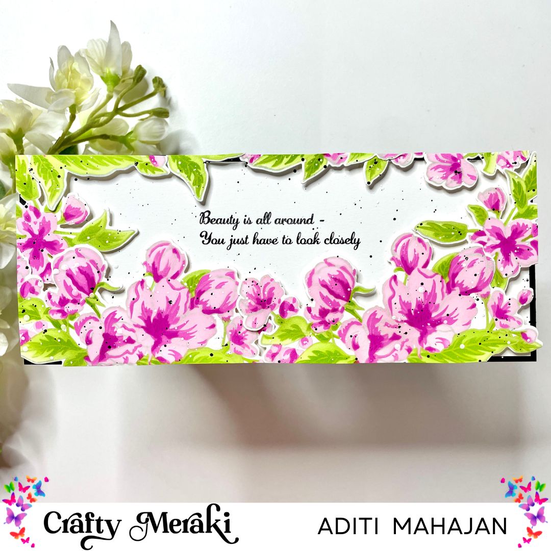 Secret Garden Slimline Card