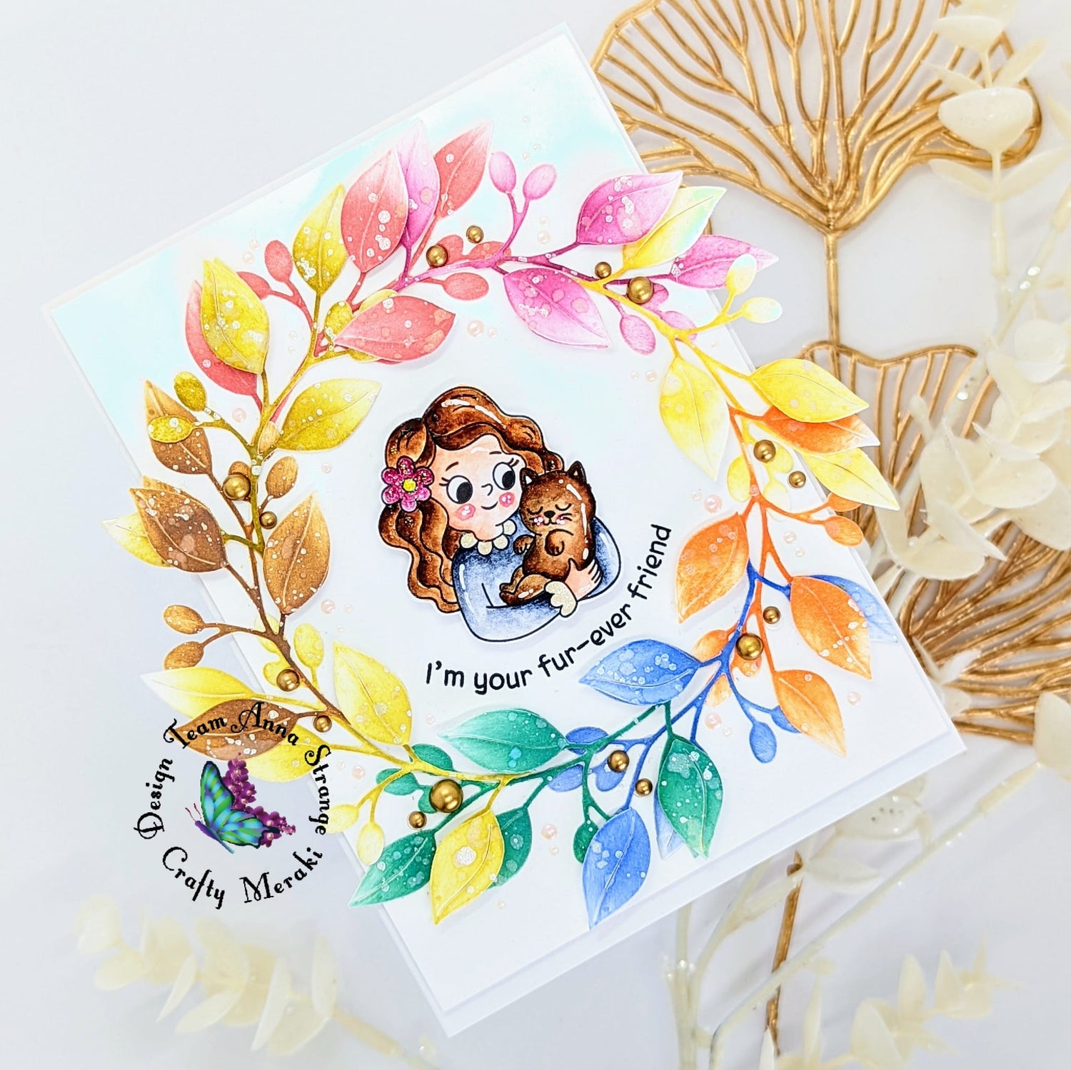 I'm your fur-ever friend card by Anna