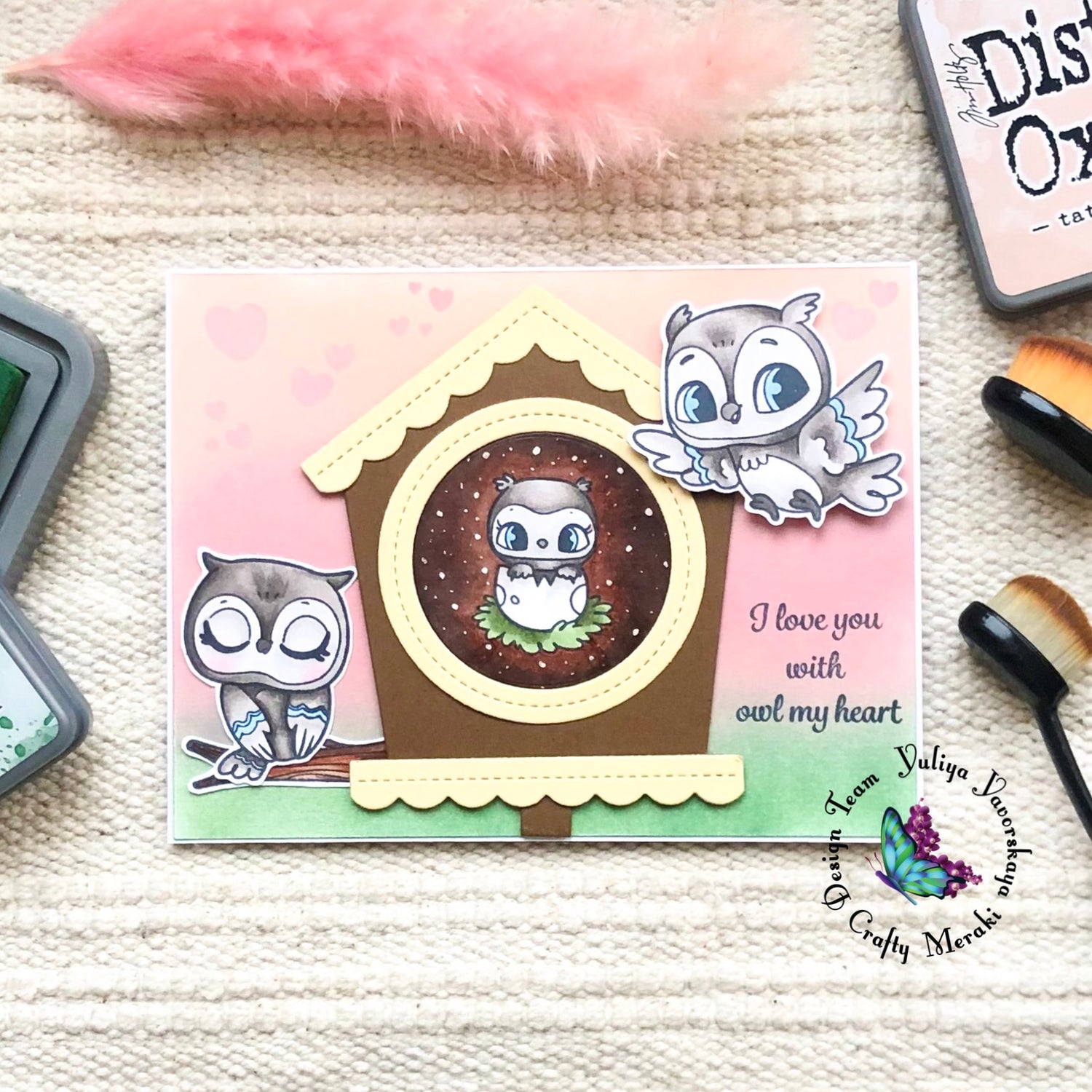 Love you with Owl my heart by Yuliya