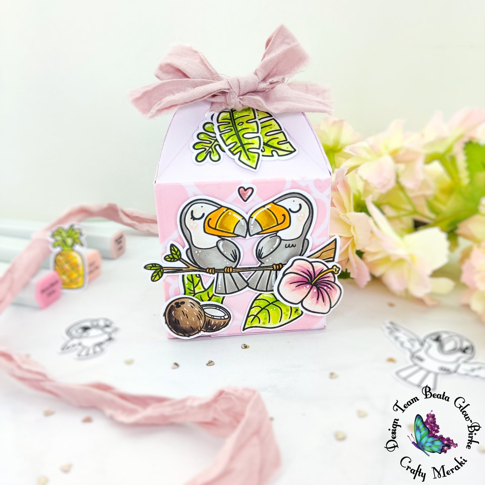 Tropical box for Valentine's Day