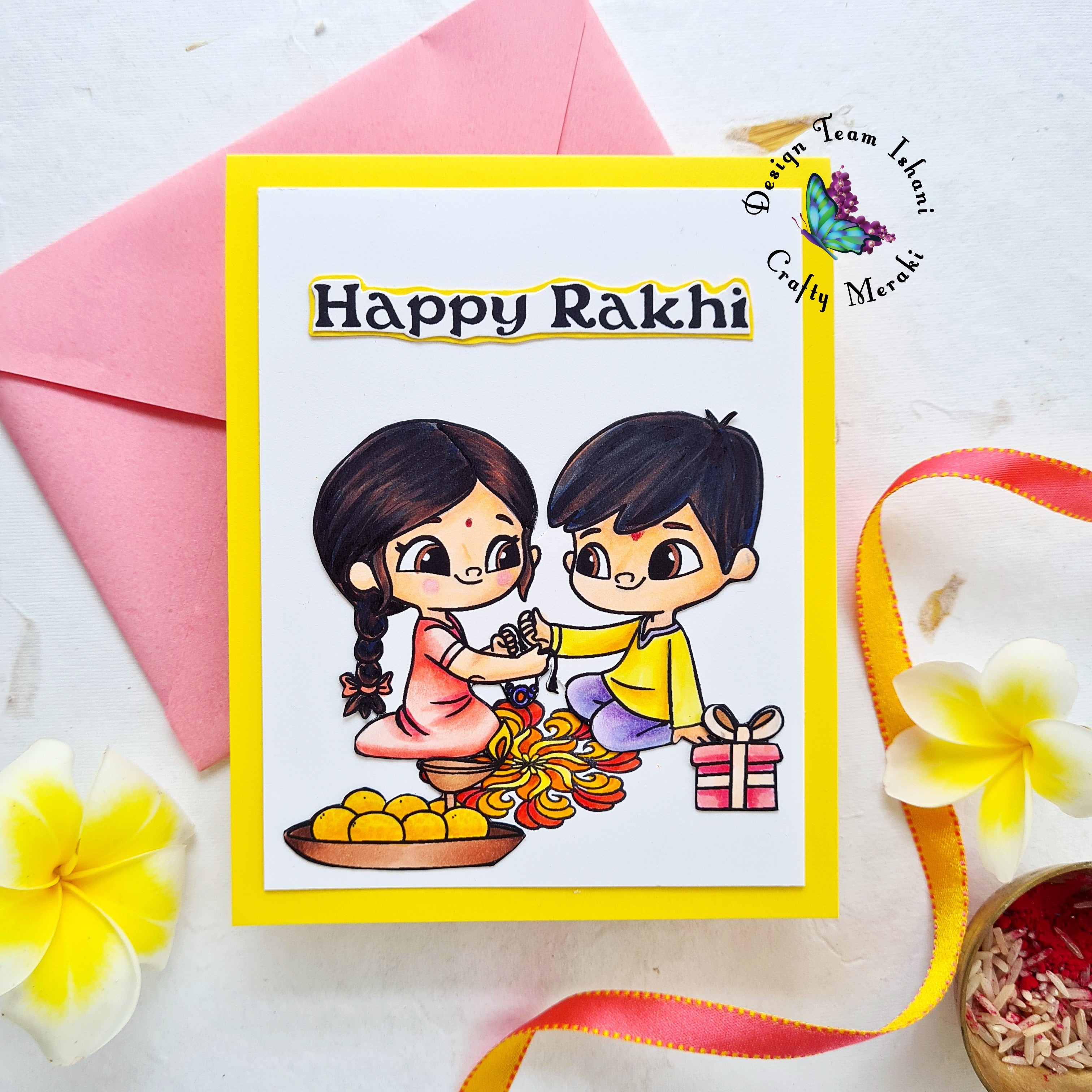Sibling love with Rakhi By Ishani
