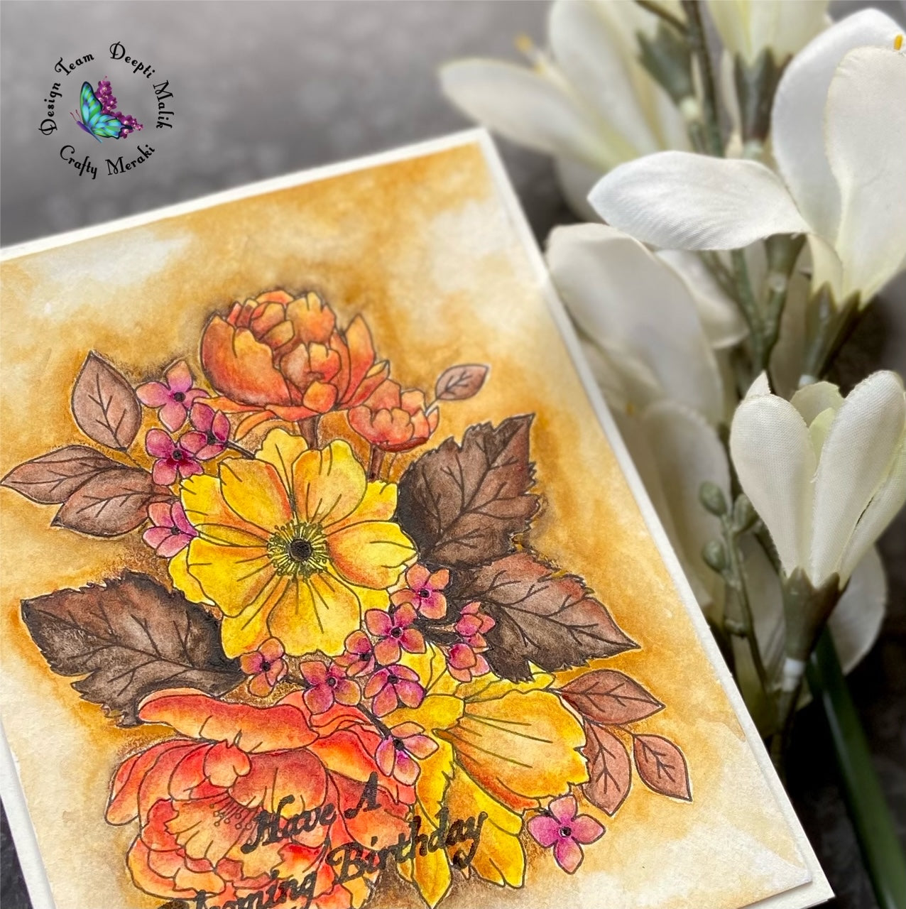 Fall Birthday card by Deepti!