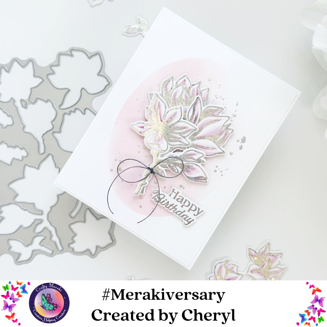 Crafty Meraki Whimsical Magnolias Coordinating Meraki Para-Dies