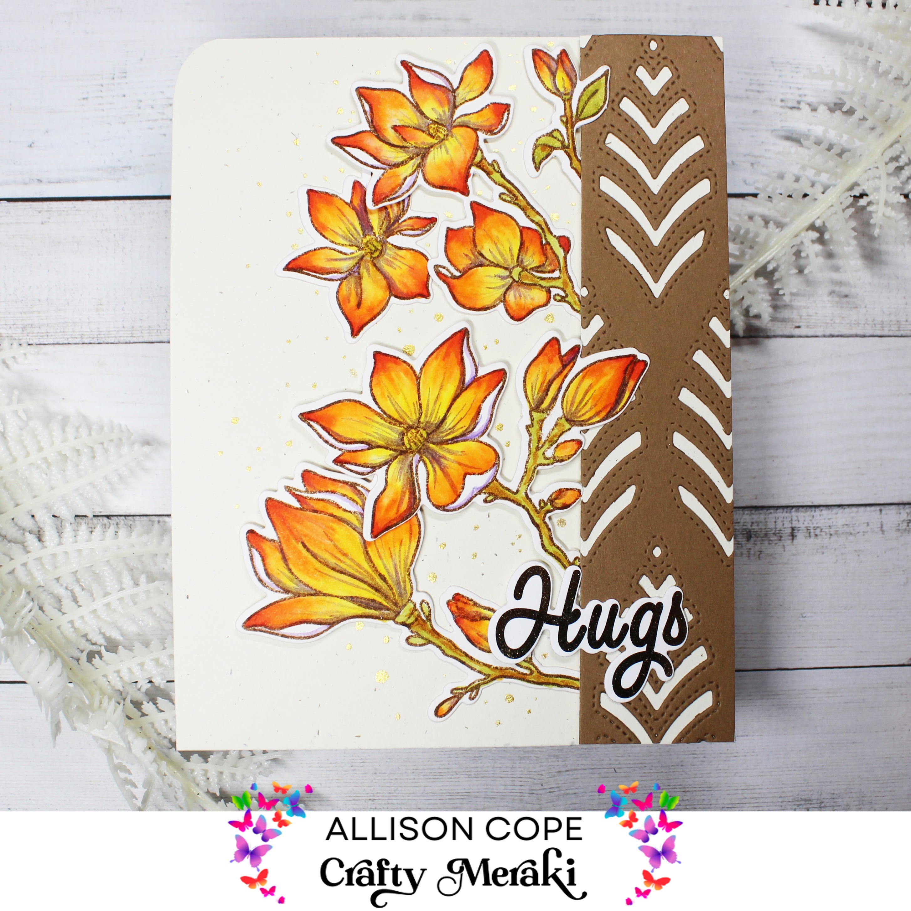 Crafty Meraki Whimsical Magnolias Stamp Set