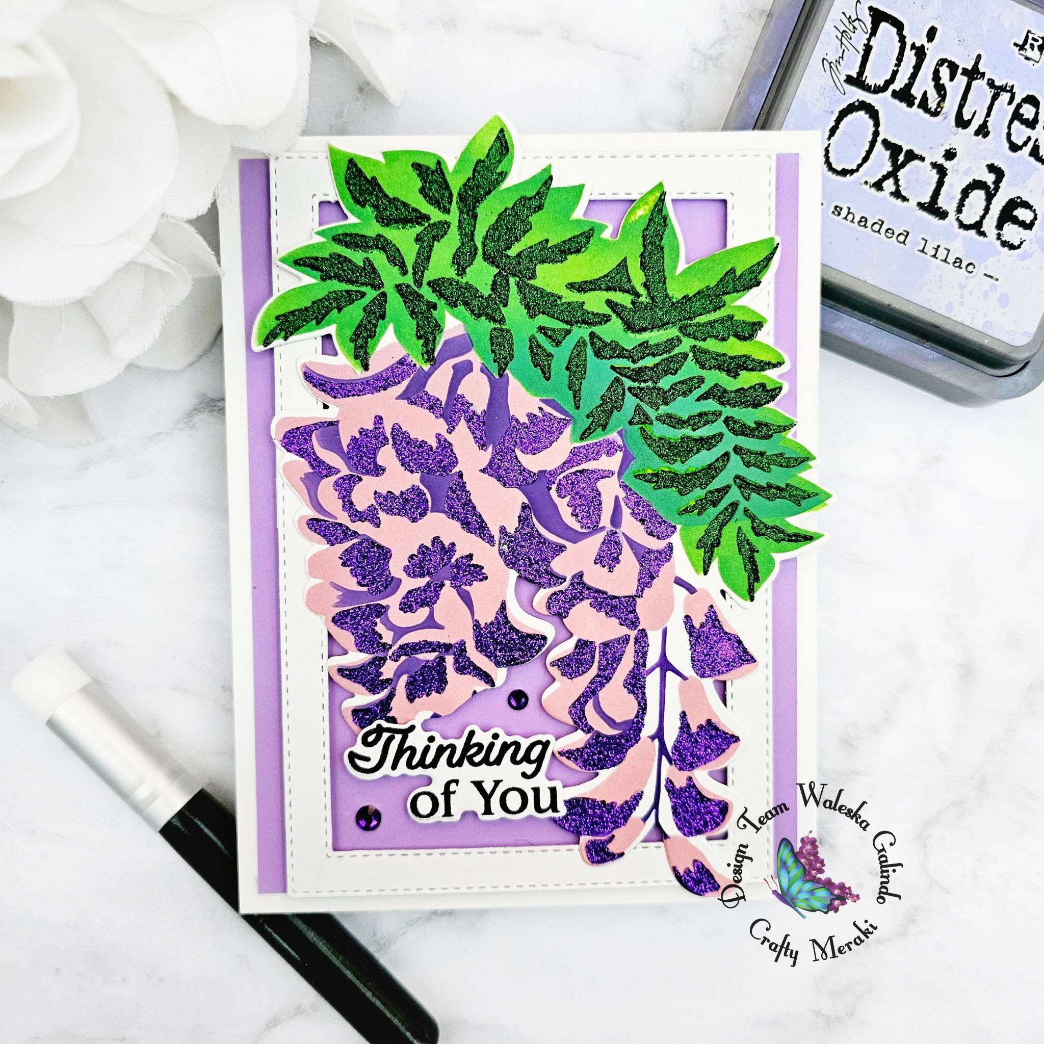 Crafty Meraki Lavender Whimsy Layering Stencil Set