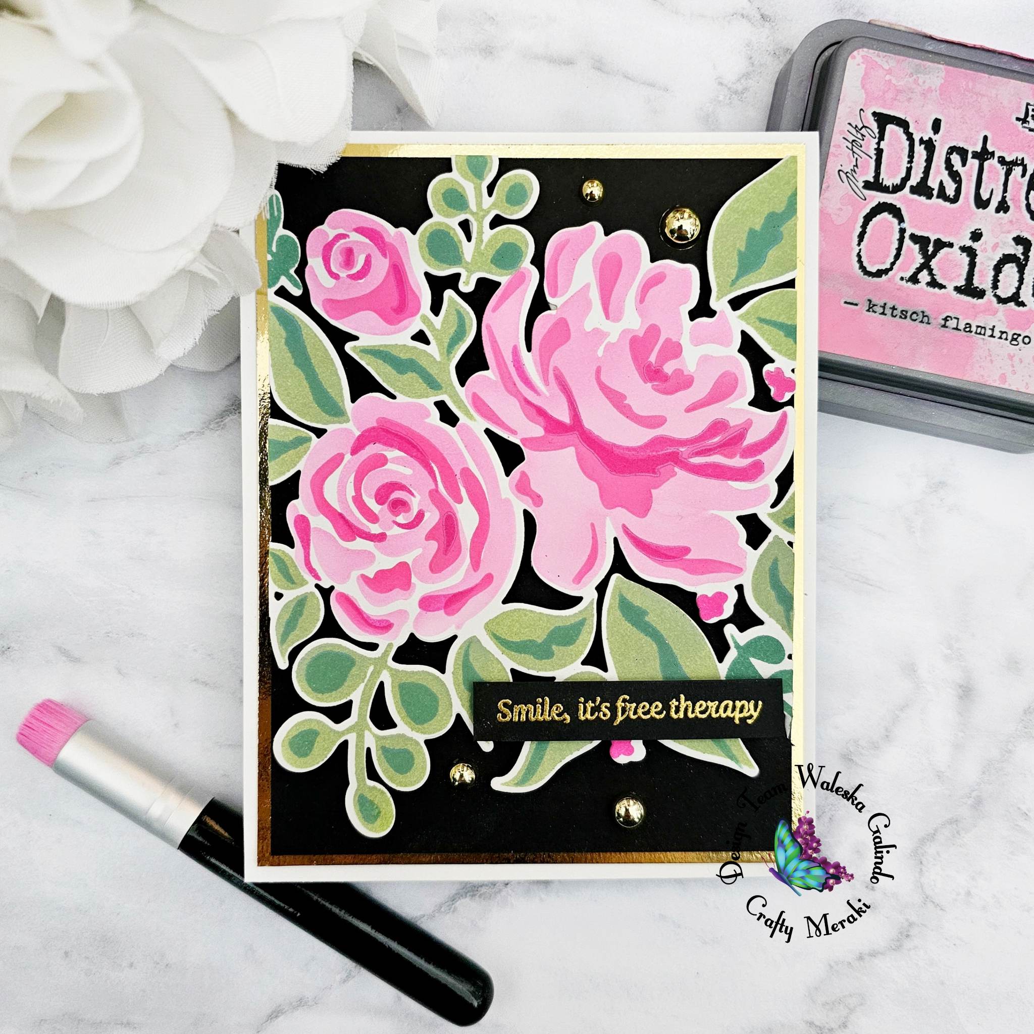 Crafty Meraki Damask Layering Stencil Set