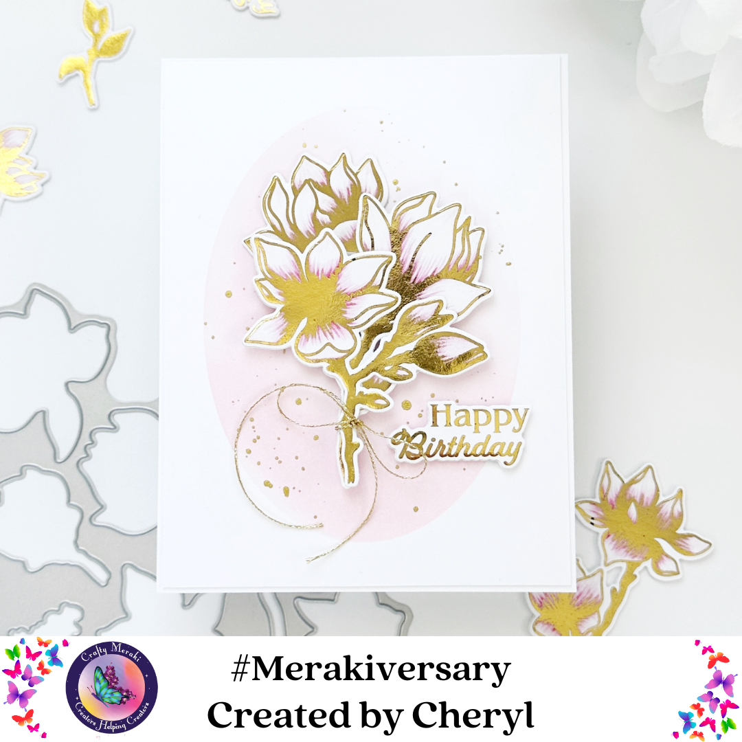 Crafty Meraki Whimsical Magnolias Stamp Set