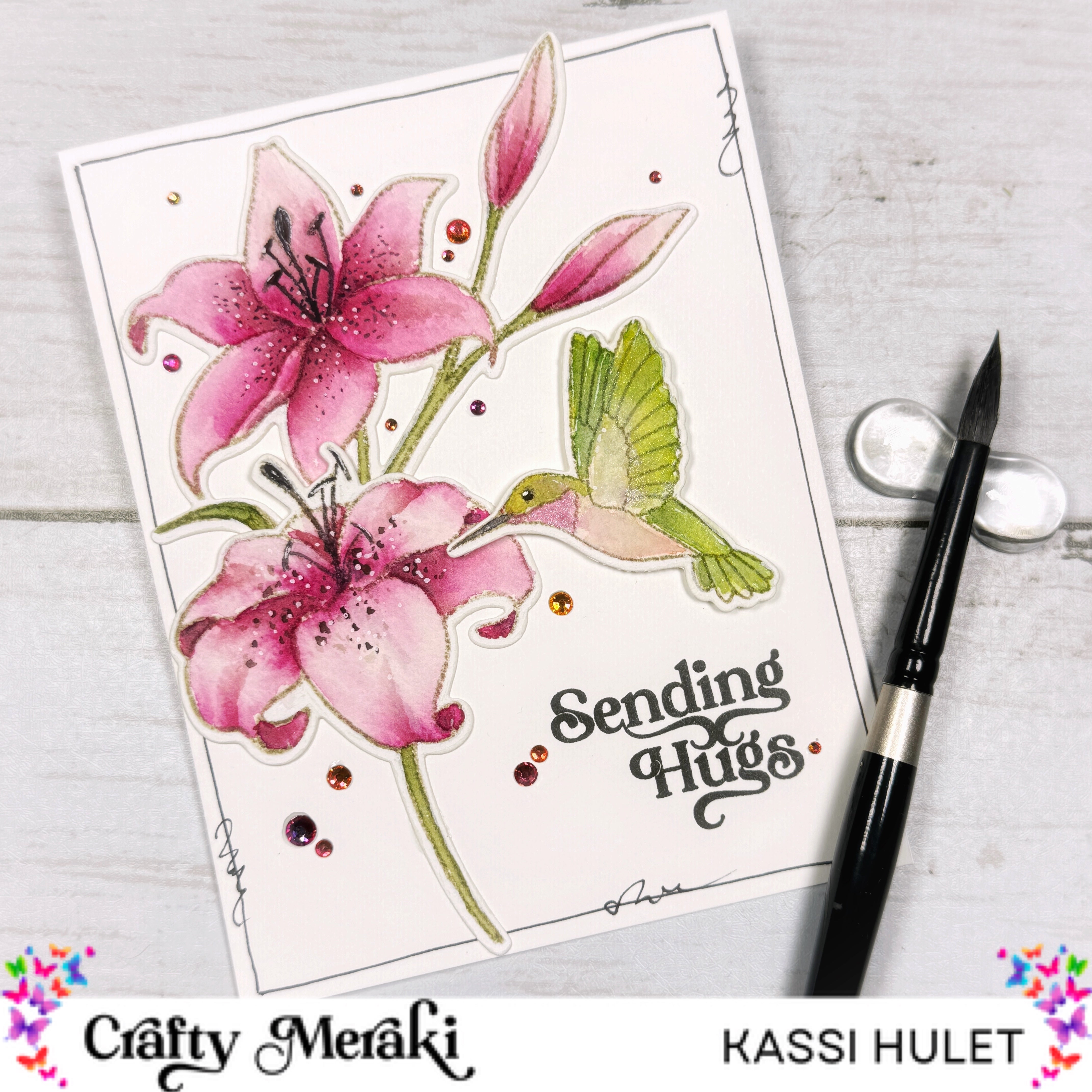 Crafty Meraki Luxe Lilies Stamp Set