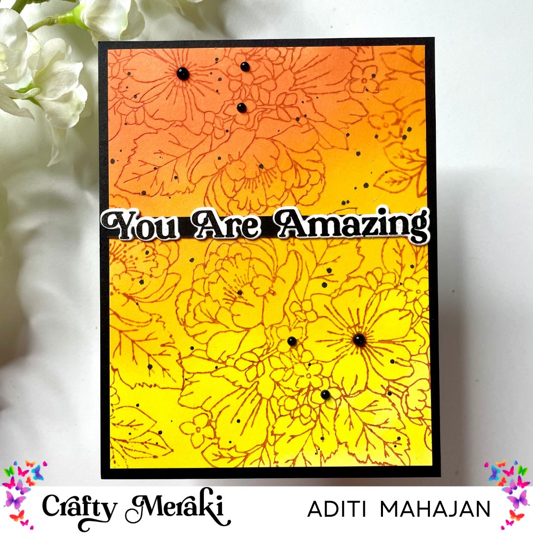 Crafty Meraki Gilded Expressions Press-Tacular Plate