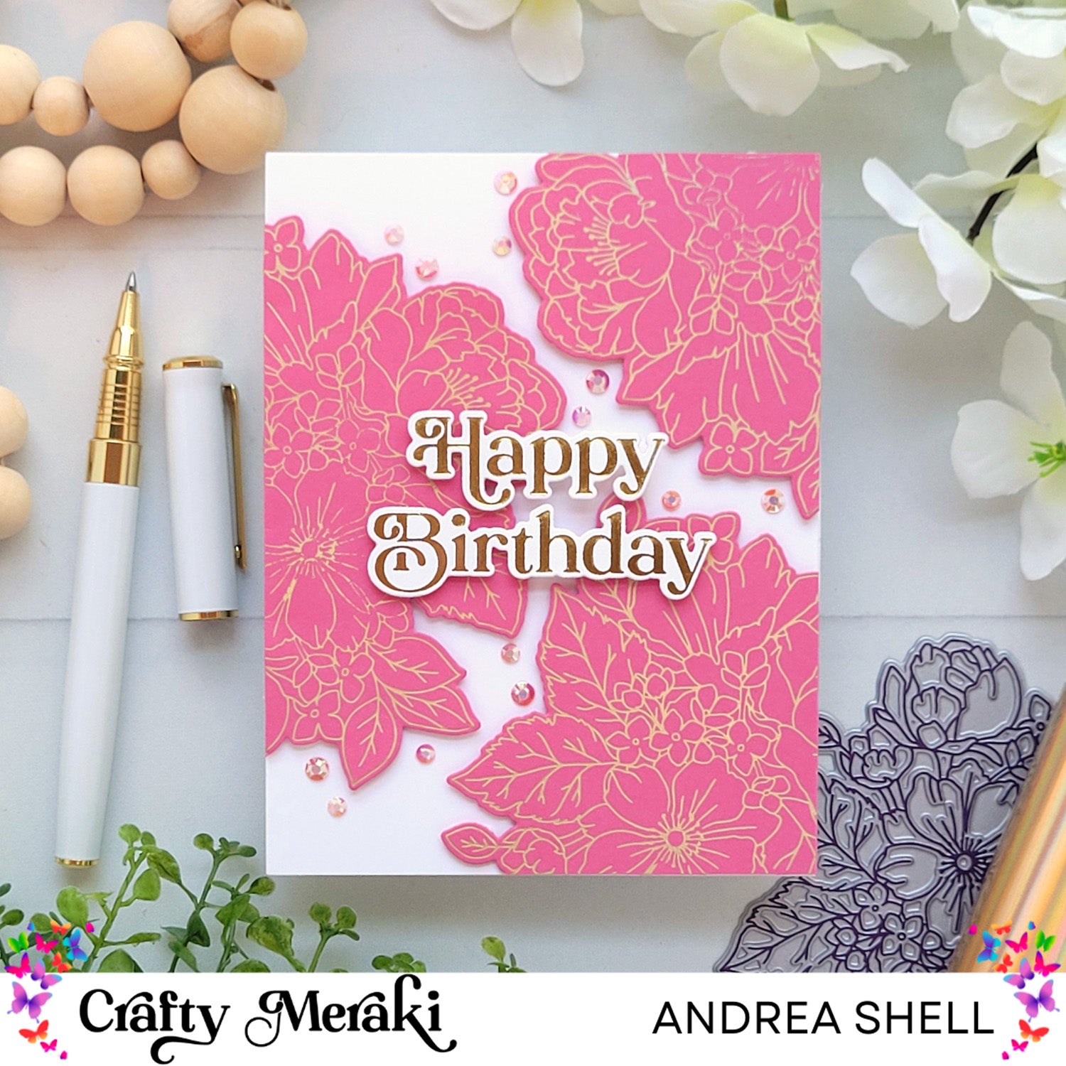 Crafty Meraki Gilded Expressions Press-Tacular Plate