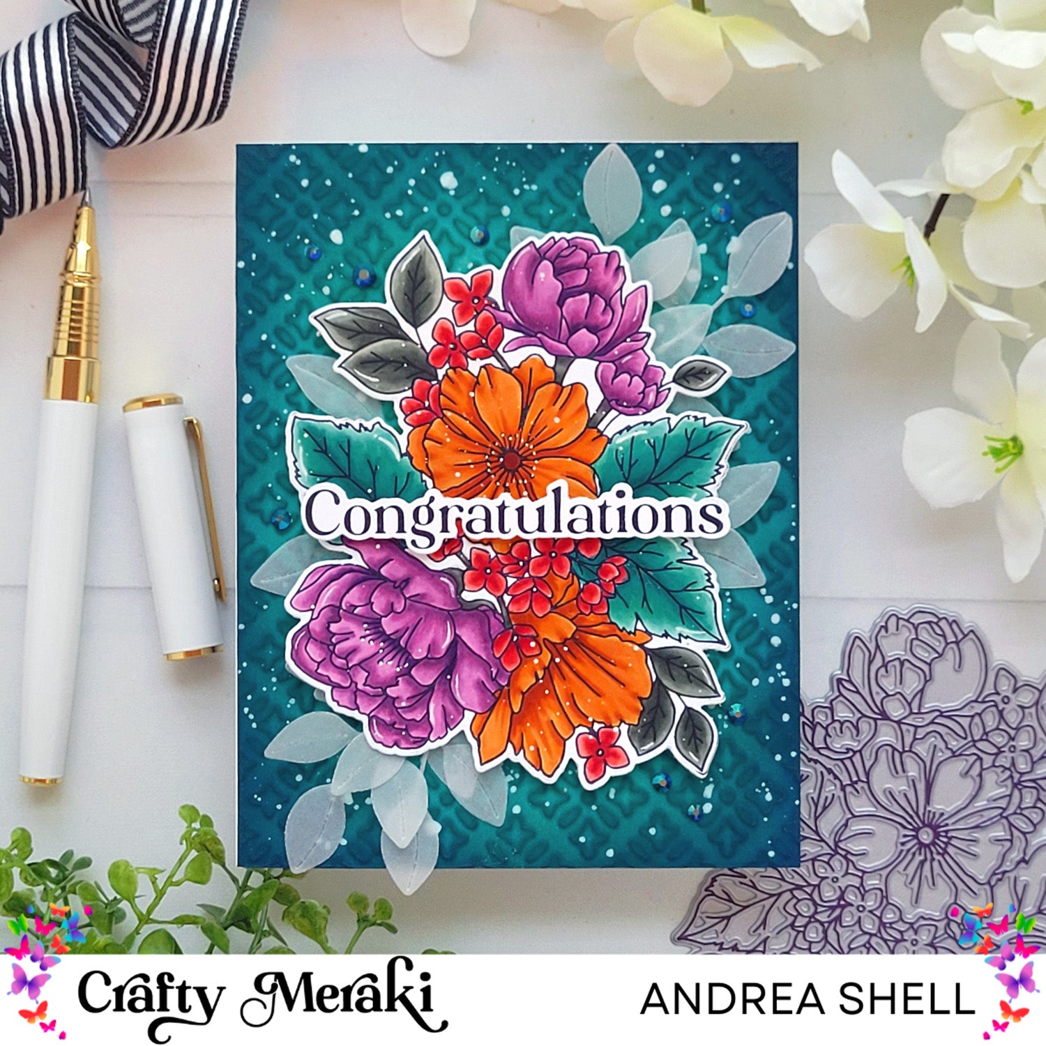 Crafty Meraki Gilded Expressions Press-Tacular Plate