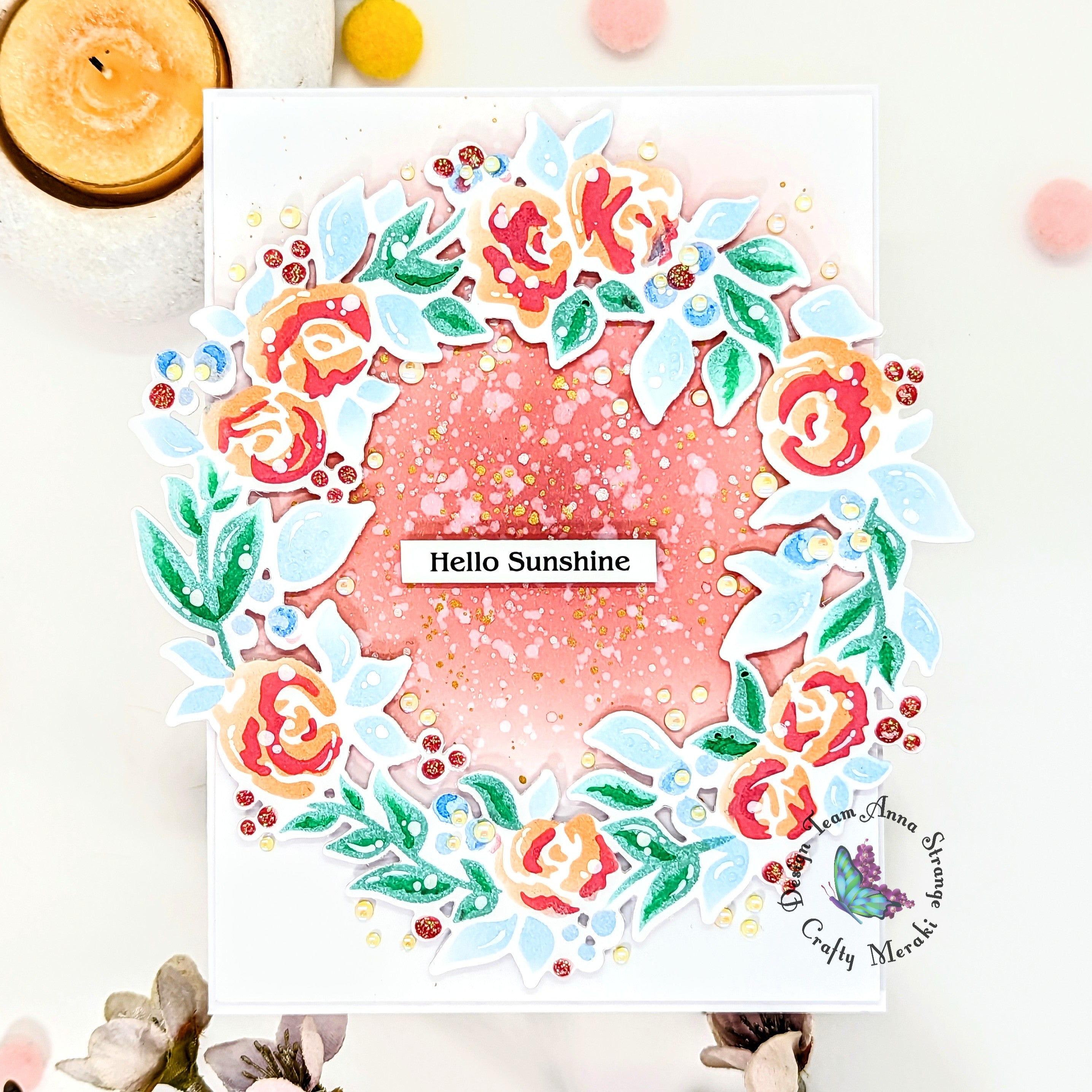 Crafty Meraki Blooming Halo Coordinating Die Set