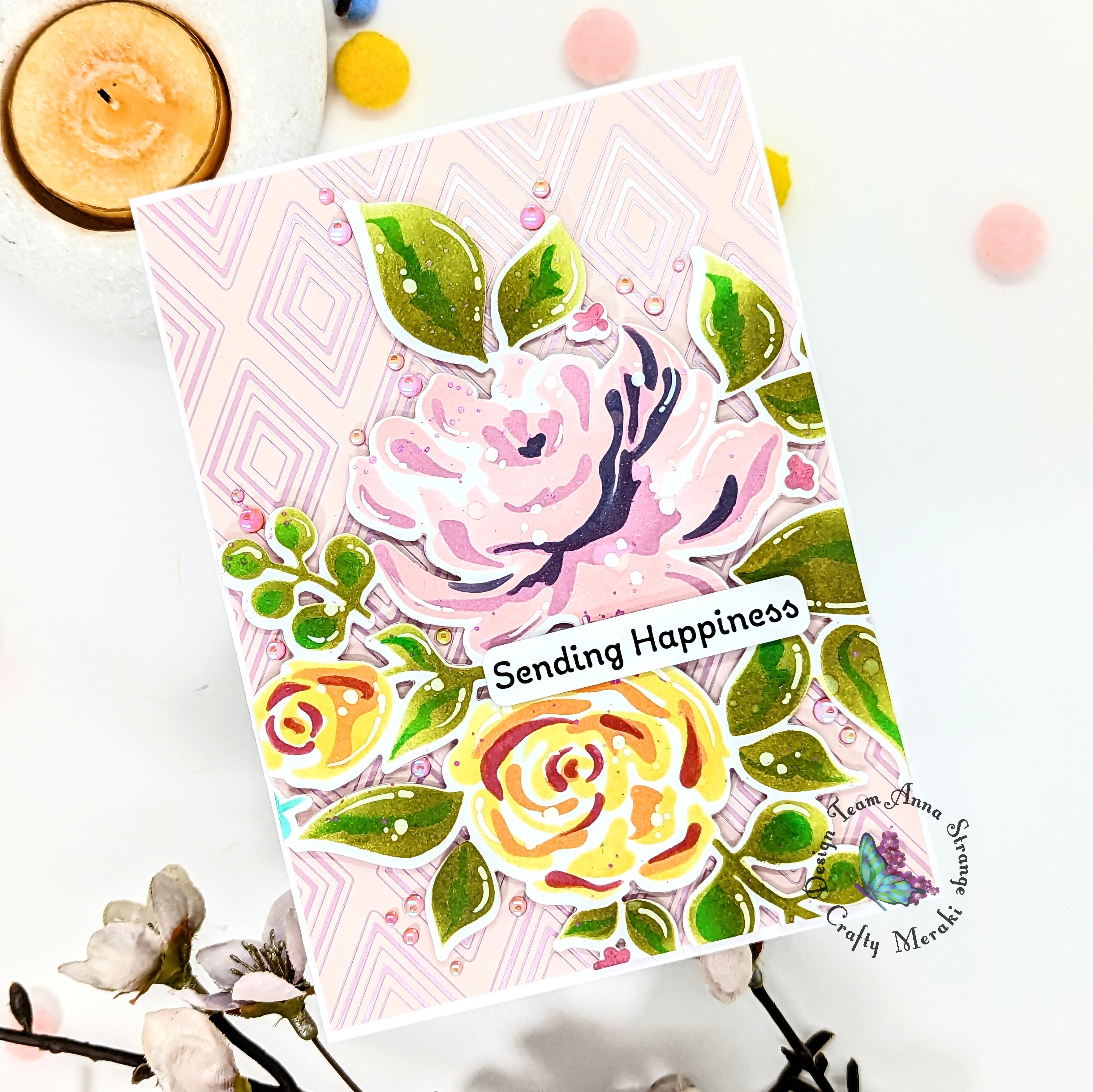 Crafty Meraki Diamond Dazzle Hot Foil Plate