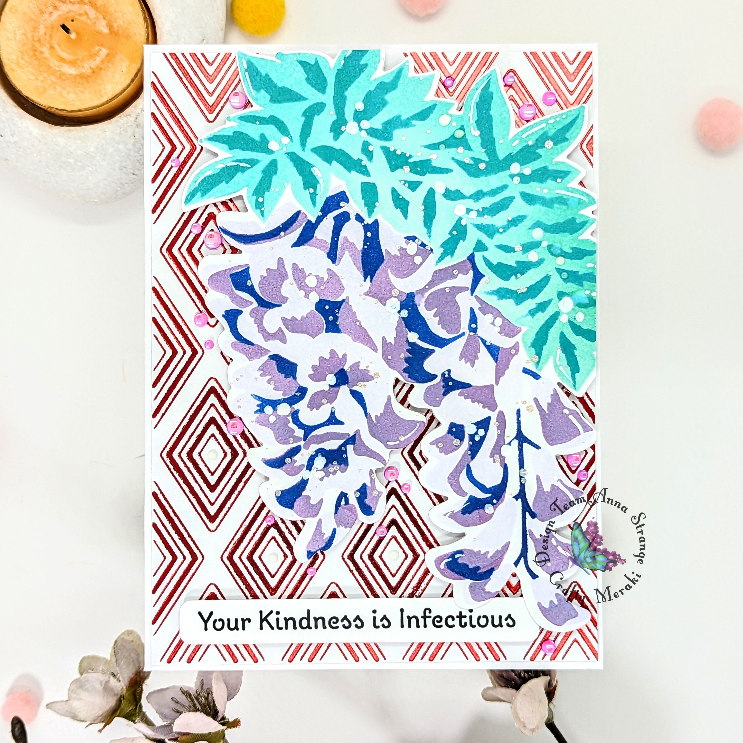 Crafty Meraki Lavender Whimsy Layering Stencil Set