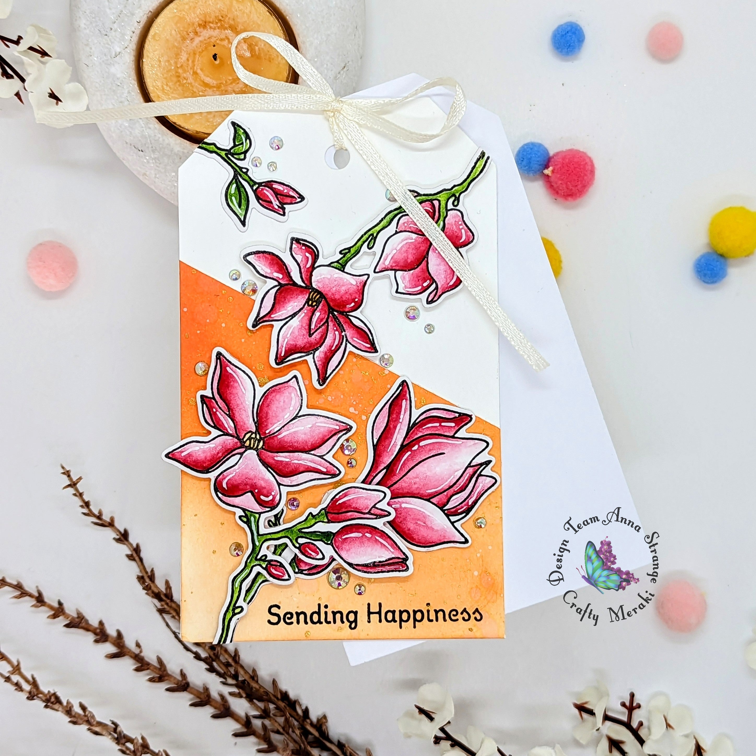 Crafty Meraki Whimsical Magnolias Stamp Set