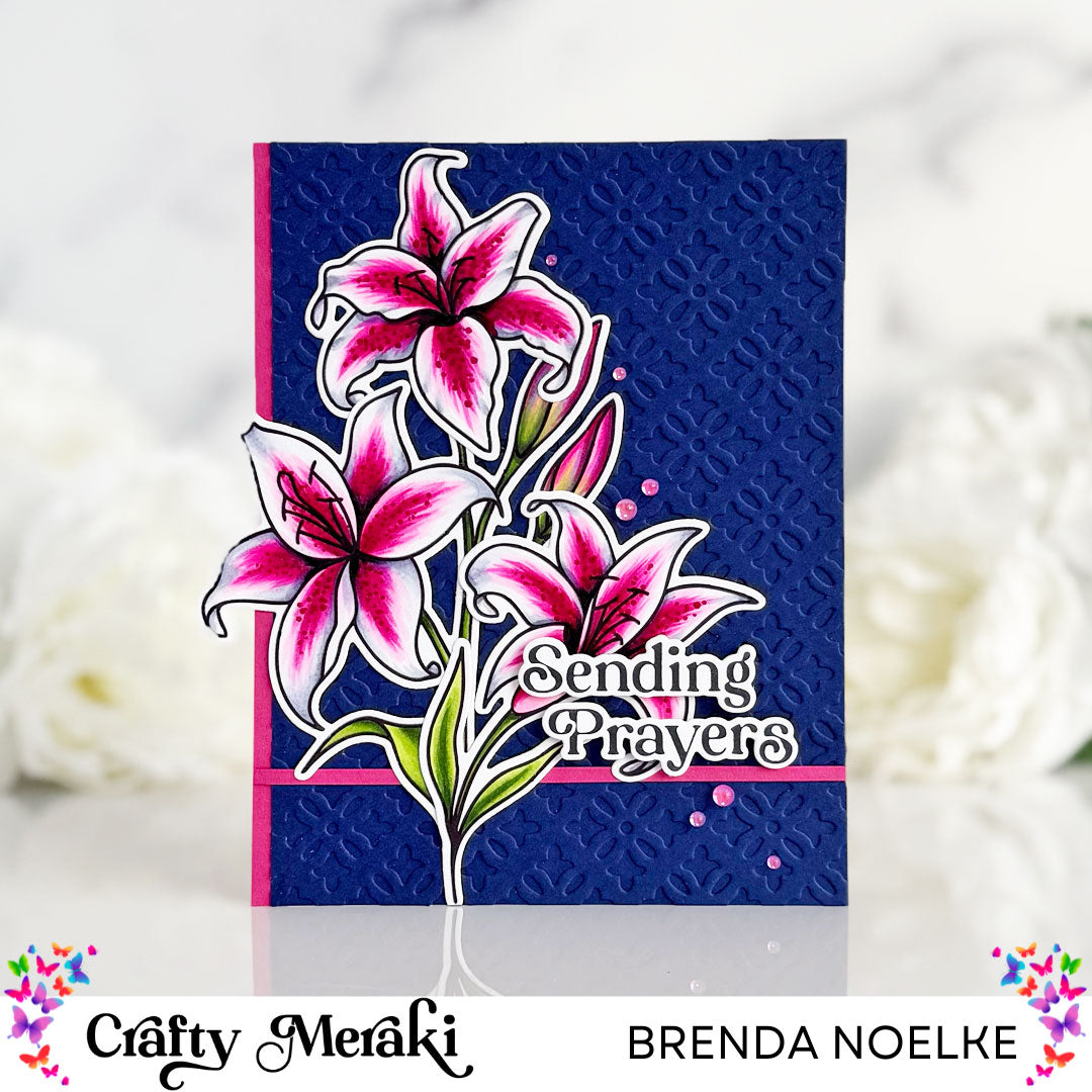 Crafty Meraki Limited Edition gems Dew Drop collection - Petunia