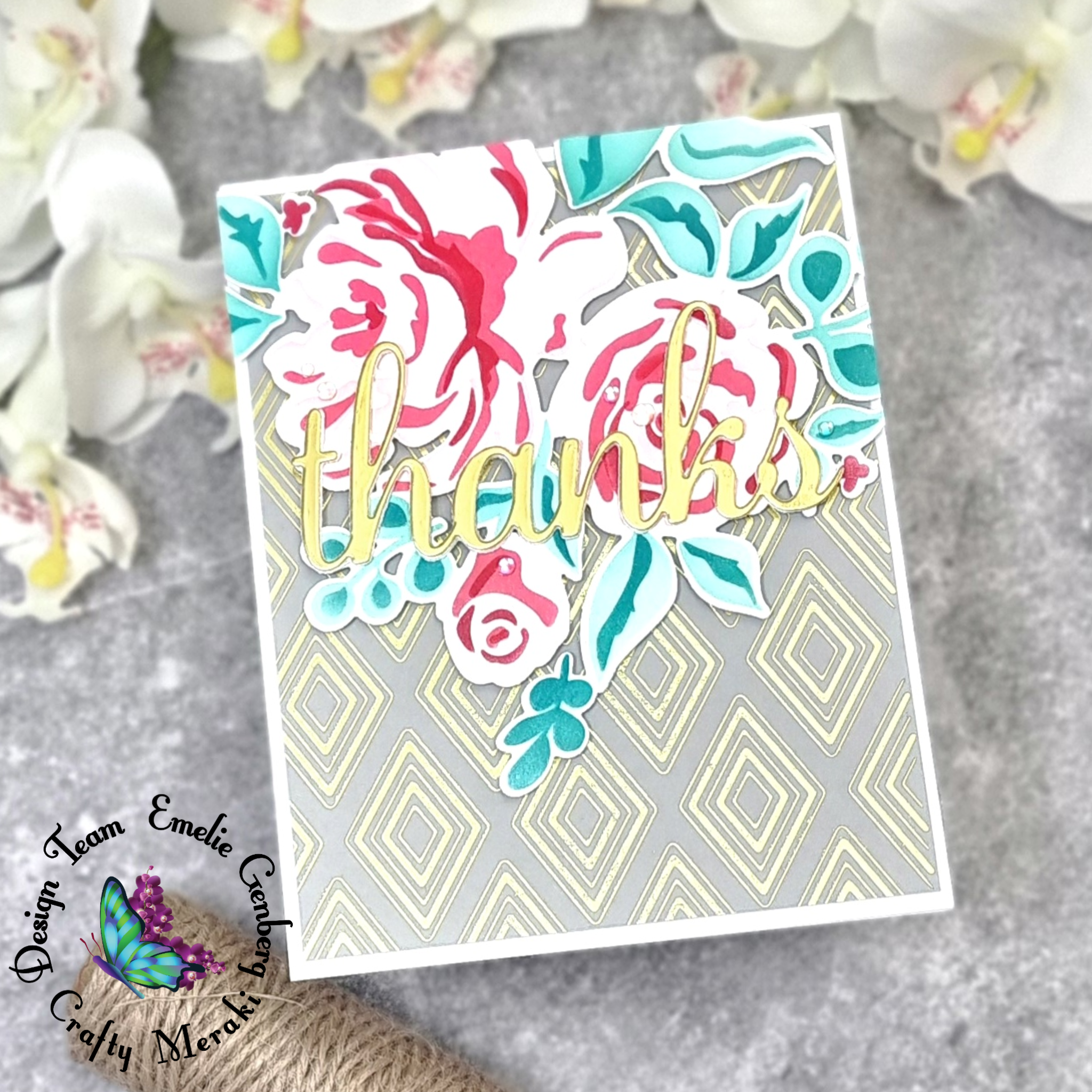 Crafty Meraki Diamond Dazzle Hot Foil Plate