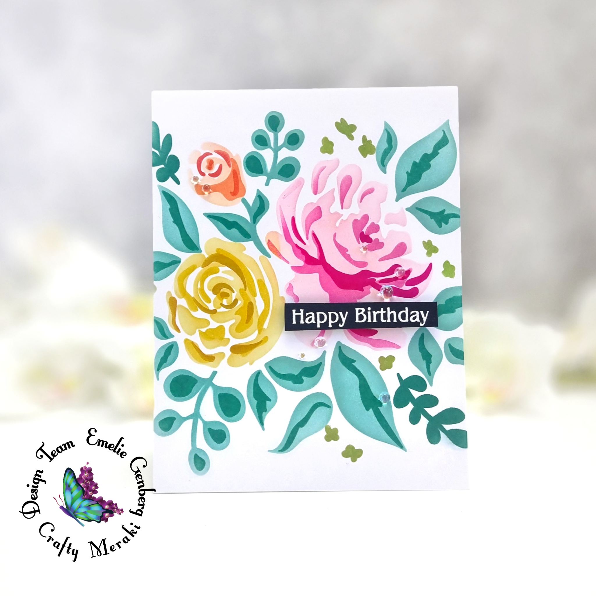 Crafty Meraki Damask Layering Stencil Set