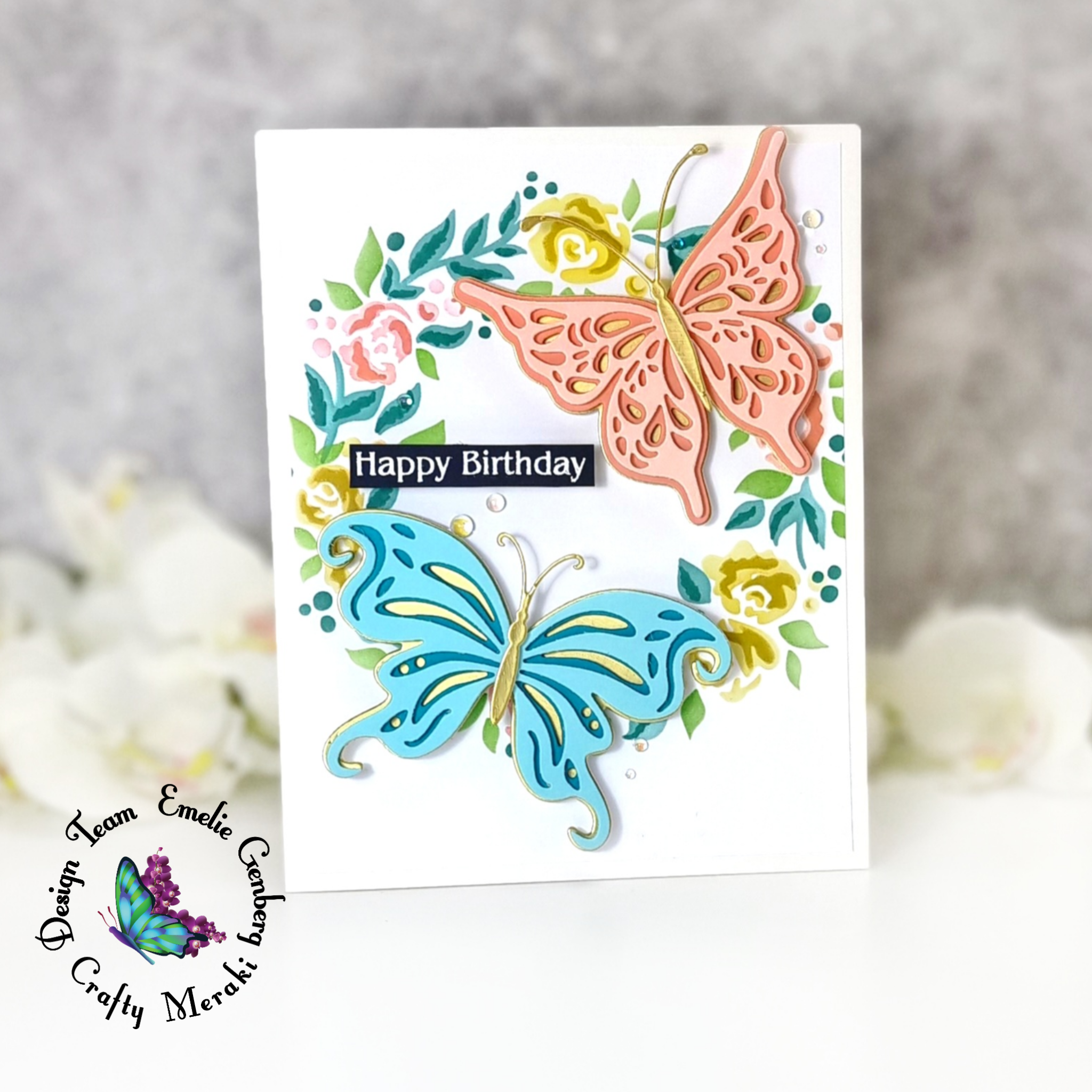 Crafty Meraki Blooming Halo Layering Stencil Set