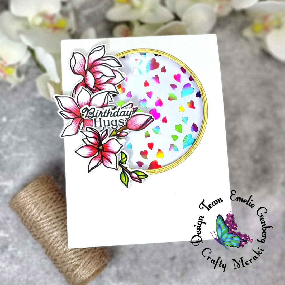Crafty Meraki Whimsical Magnolias Coordinating Meraki Para-Dies