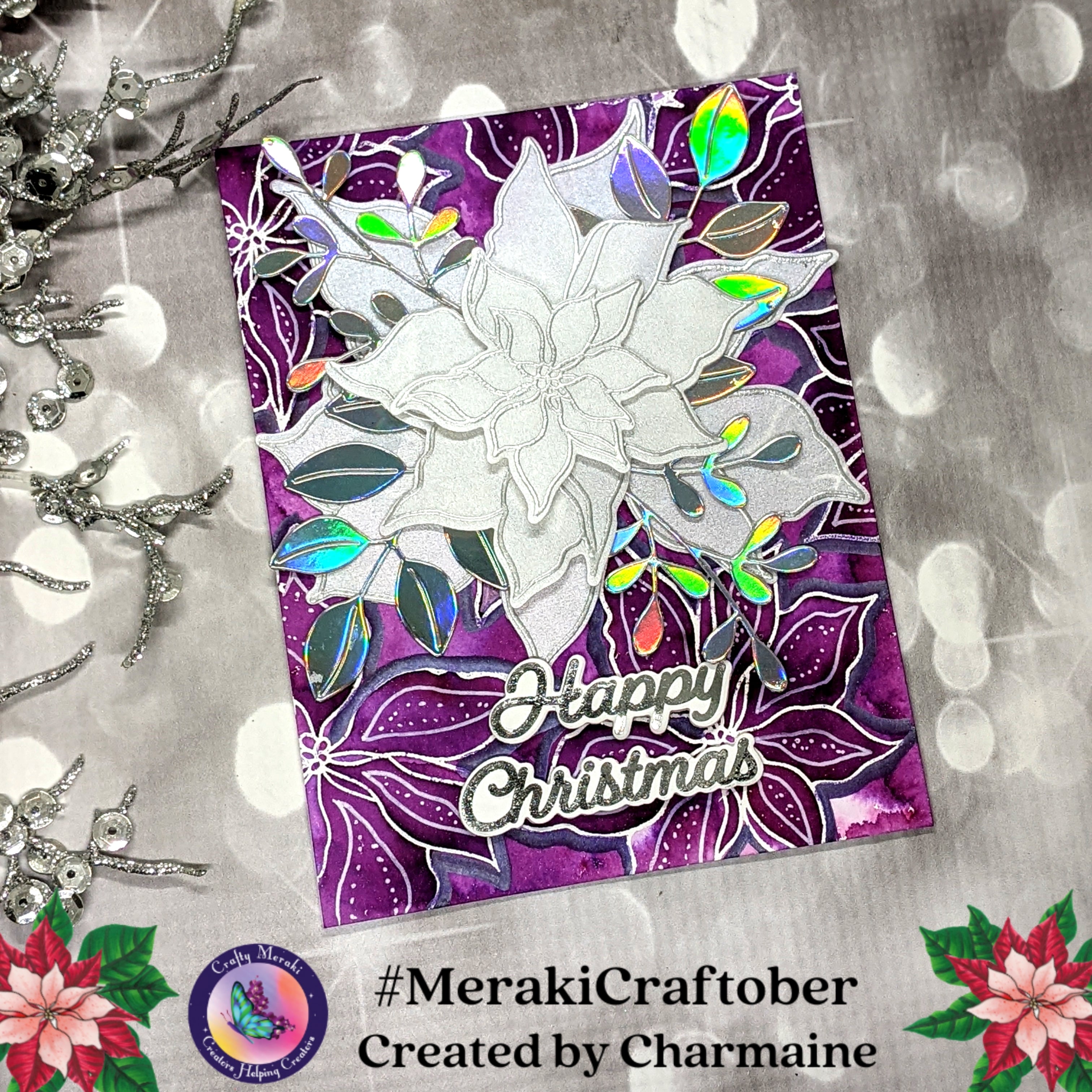 Crafty Meraki Blooming Noel Stamp Set