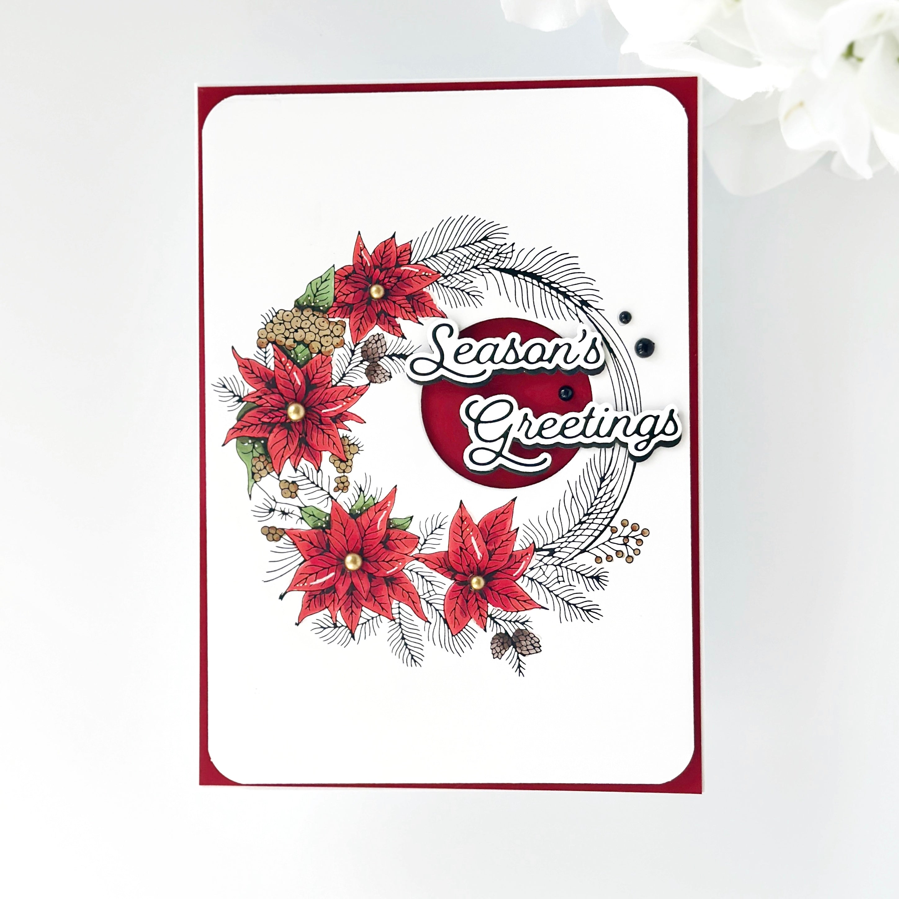 Crafty Meraki Stella Wreath Press-Tacular Plate