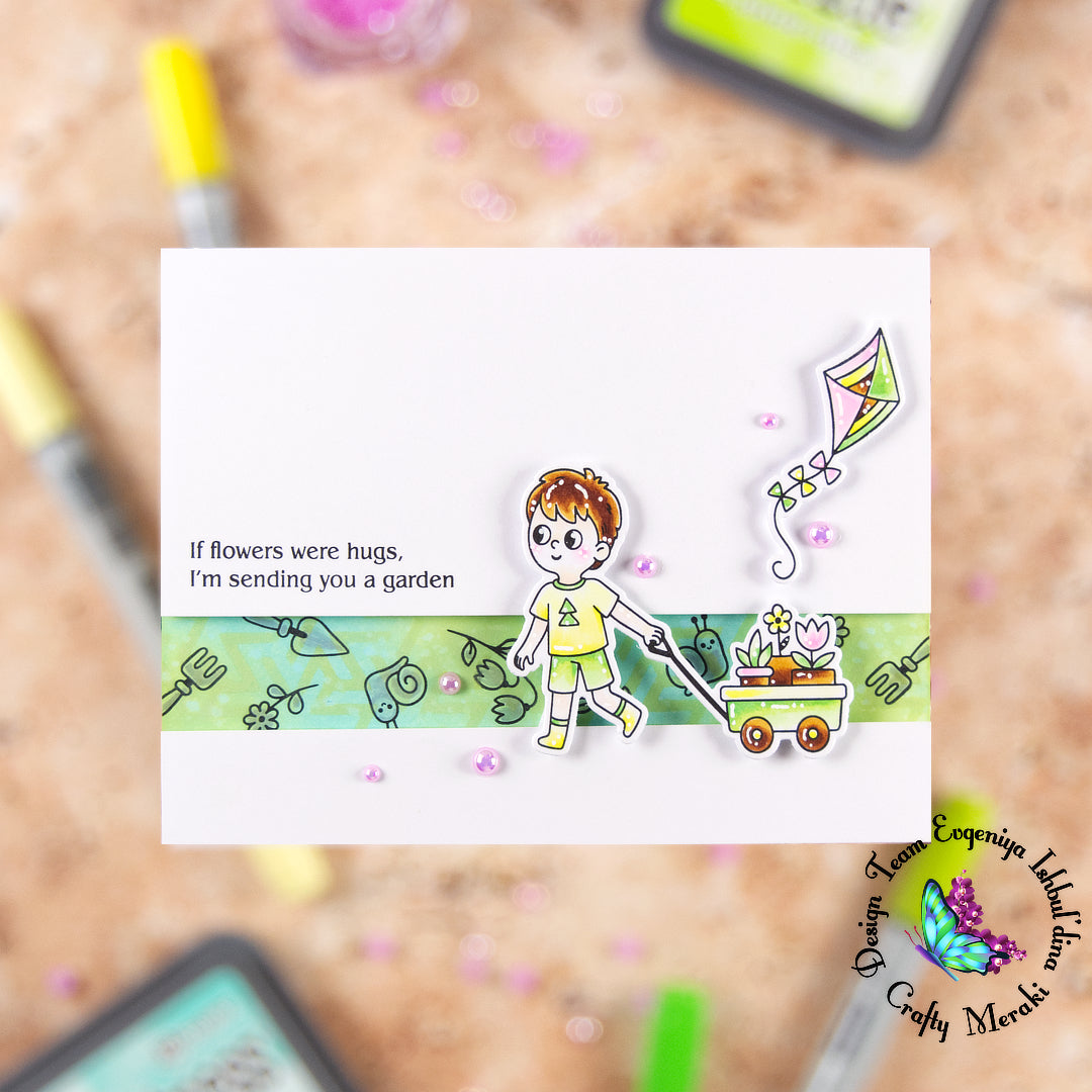 Crafty Meraki Little Green Thumbs Stamp Set