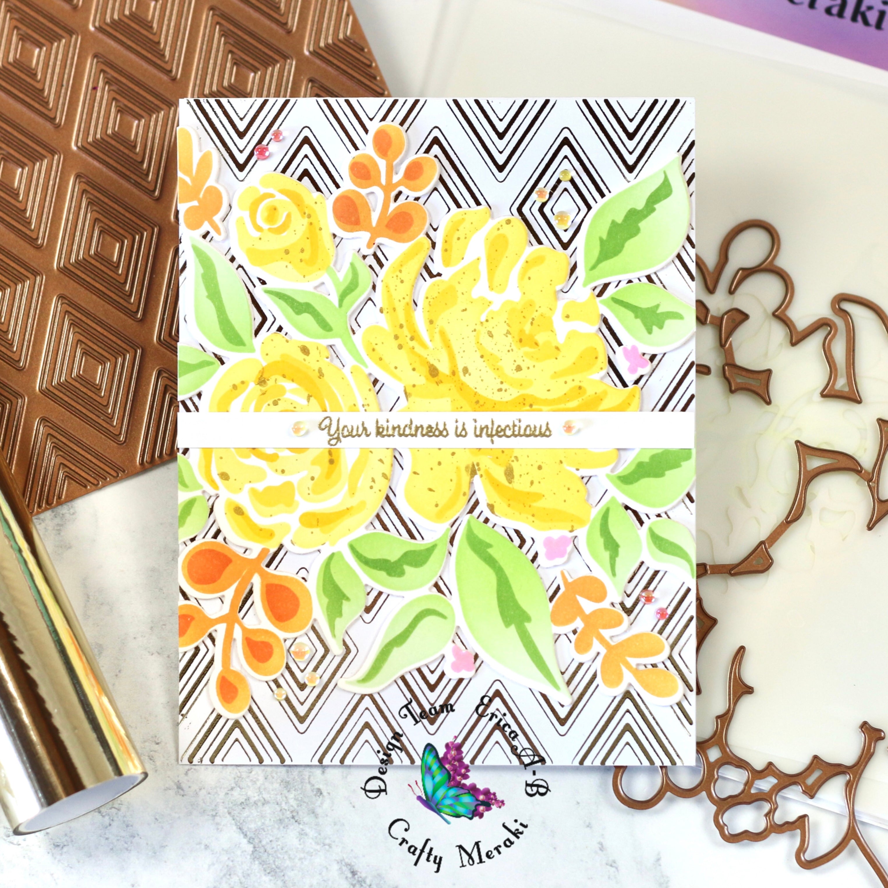 Crafty Meraki Diamond Dazzle Hot Foil Plate