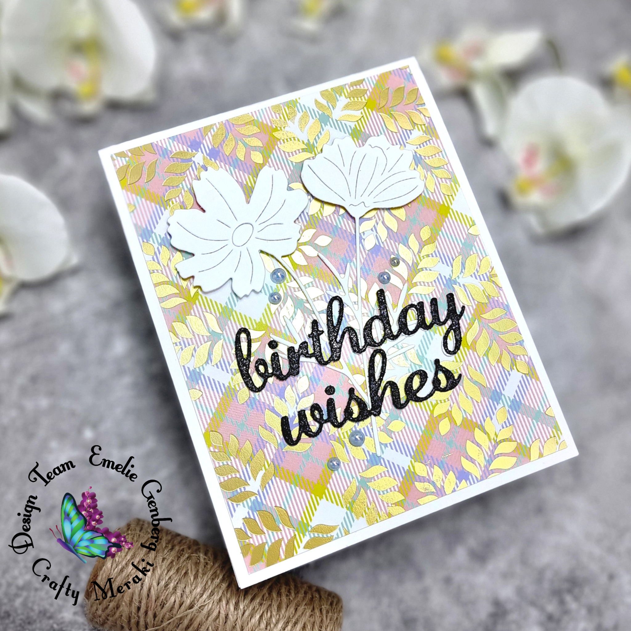 Crafty Meraki Luxe Plaid Pattern Paper Pack
