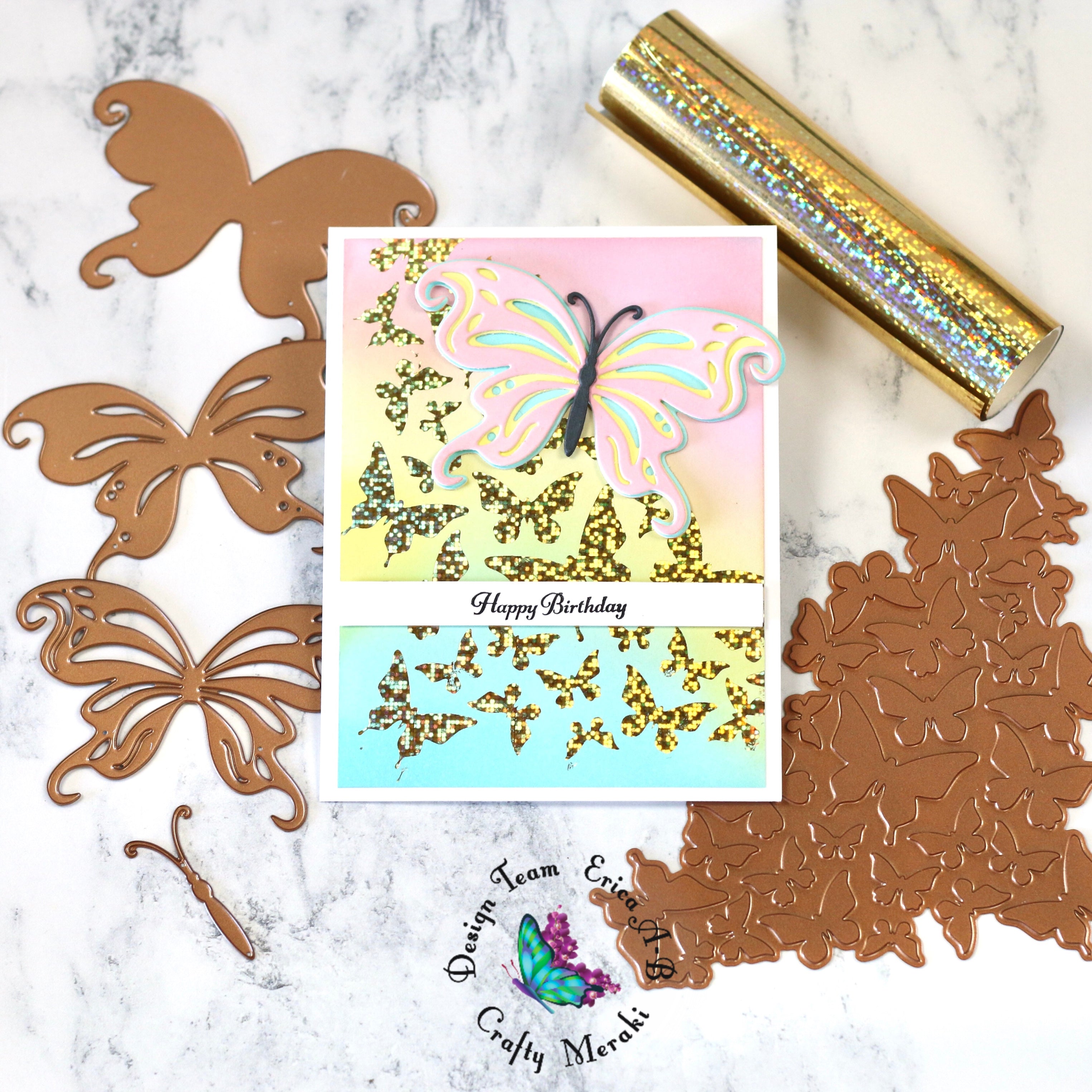Crafty Meraki Timeless Elegance Hot Foil Plate