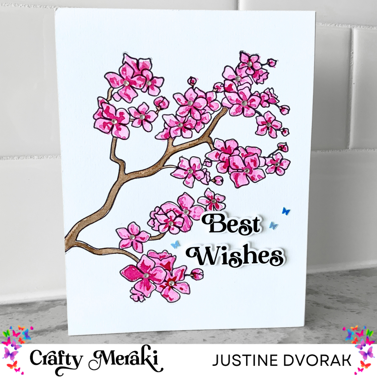 Crafty Meraki Sakura Blossom Press-Tacular Plate
