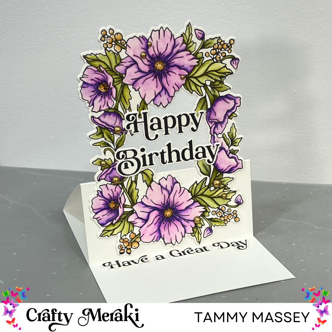 Crafty Meraki Floral Fantasy Coordinating Die Set