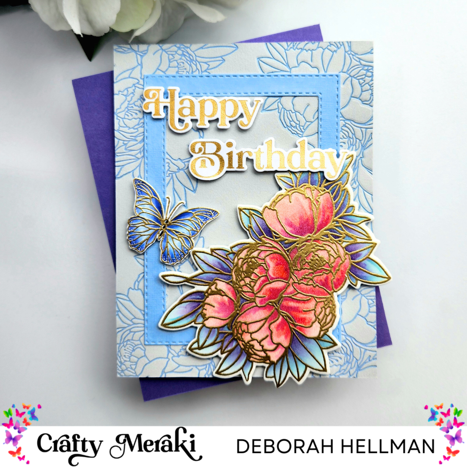 Crafty Meraki Flutter Glow Press-Tacular Plate
