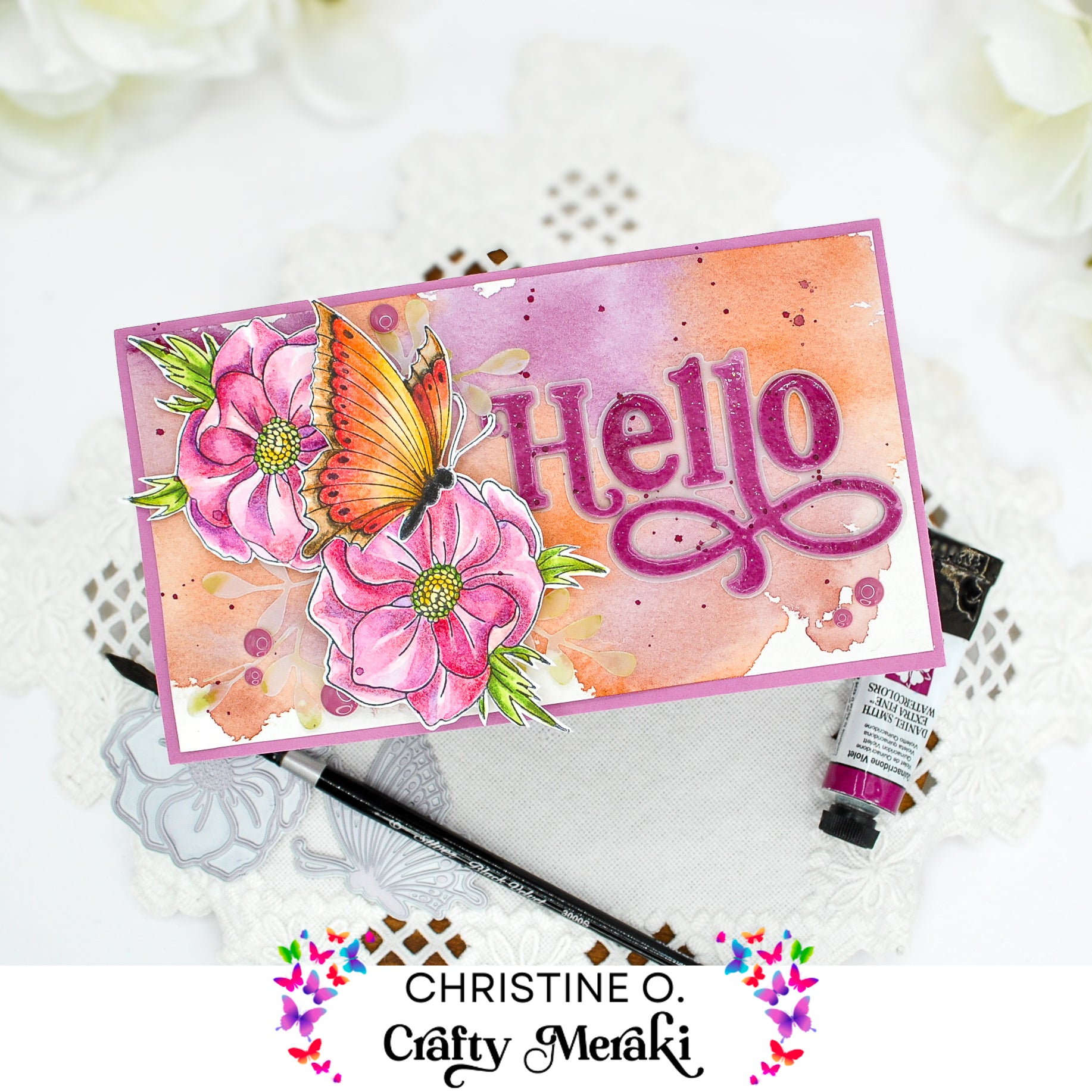Crafty Meraki Dainty Bloom Press-Tacular Plate