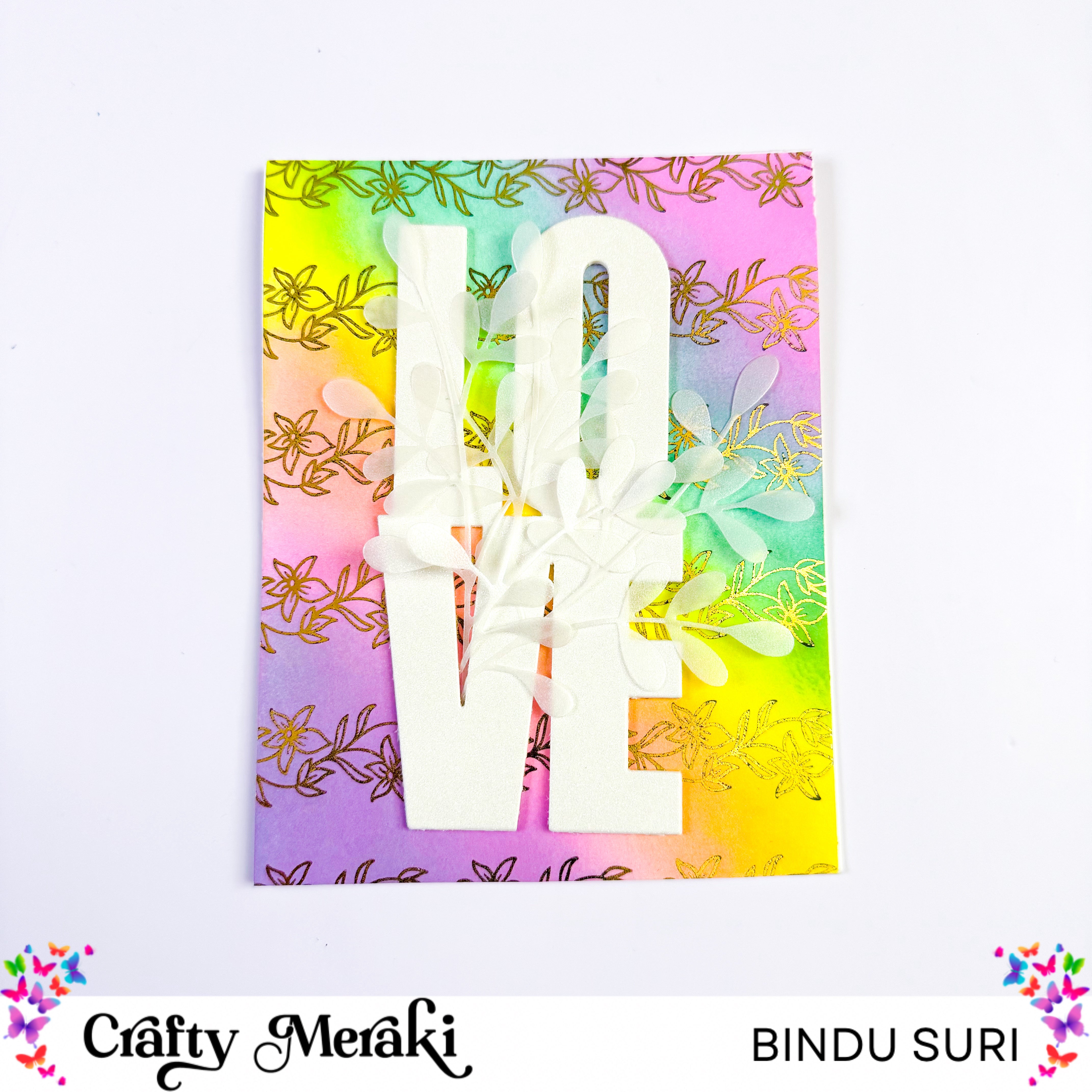 Crafty Meraki Effortless Shimmer Paper - Floral Filigree ESP