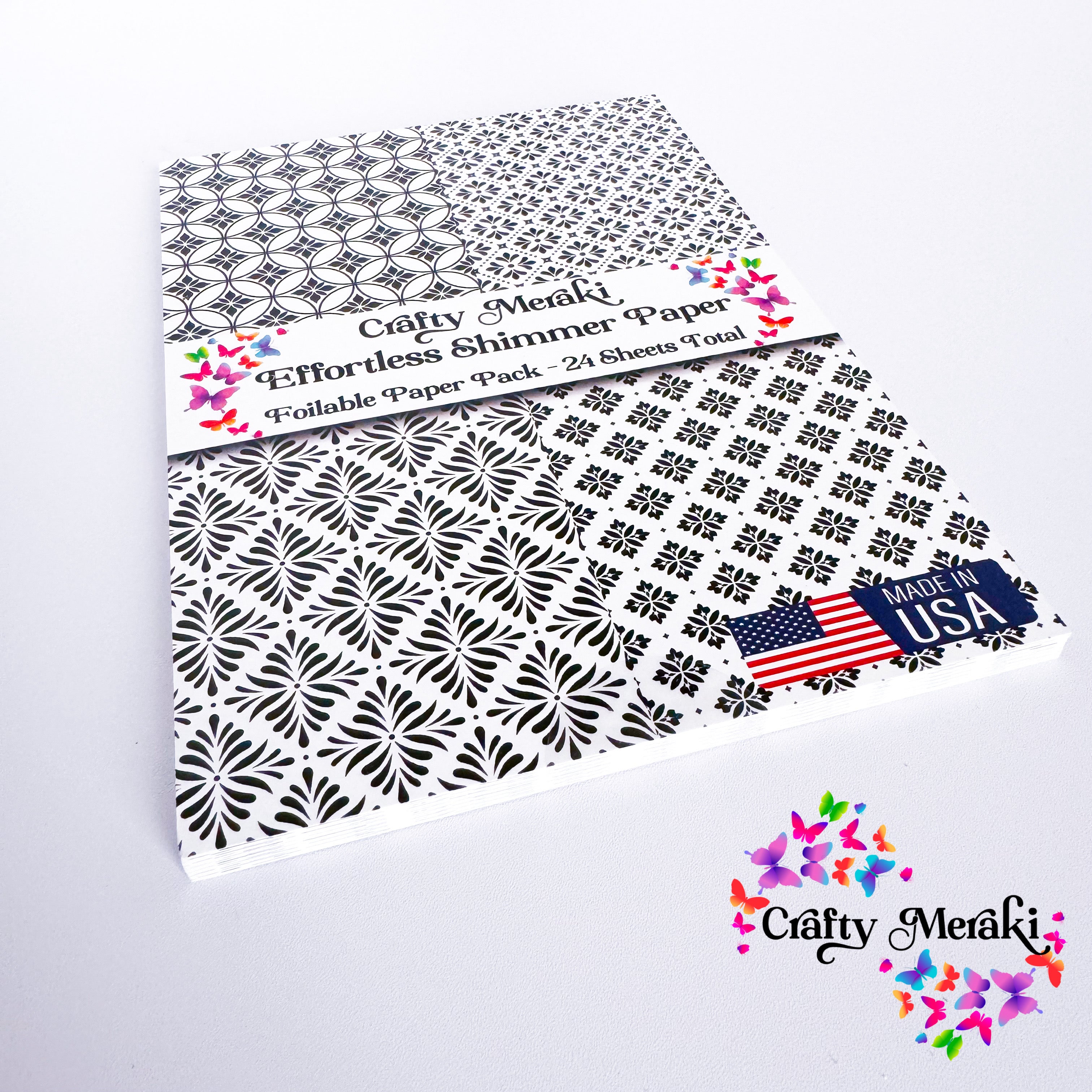 Crafty Meraki Effortless Shimmer Paper - Arabesque ESP