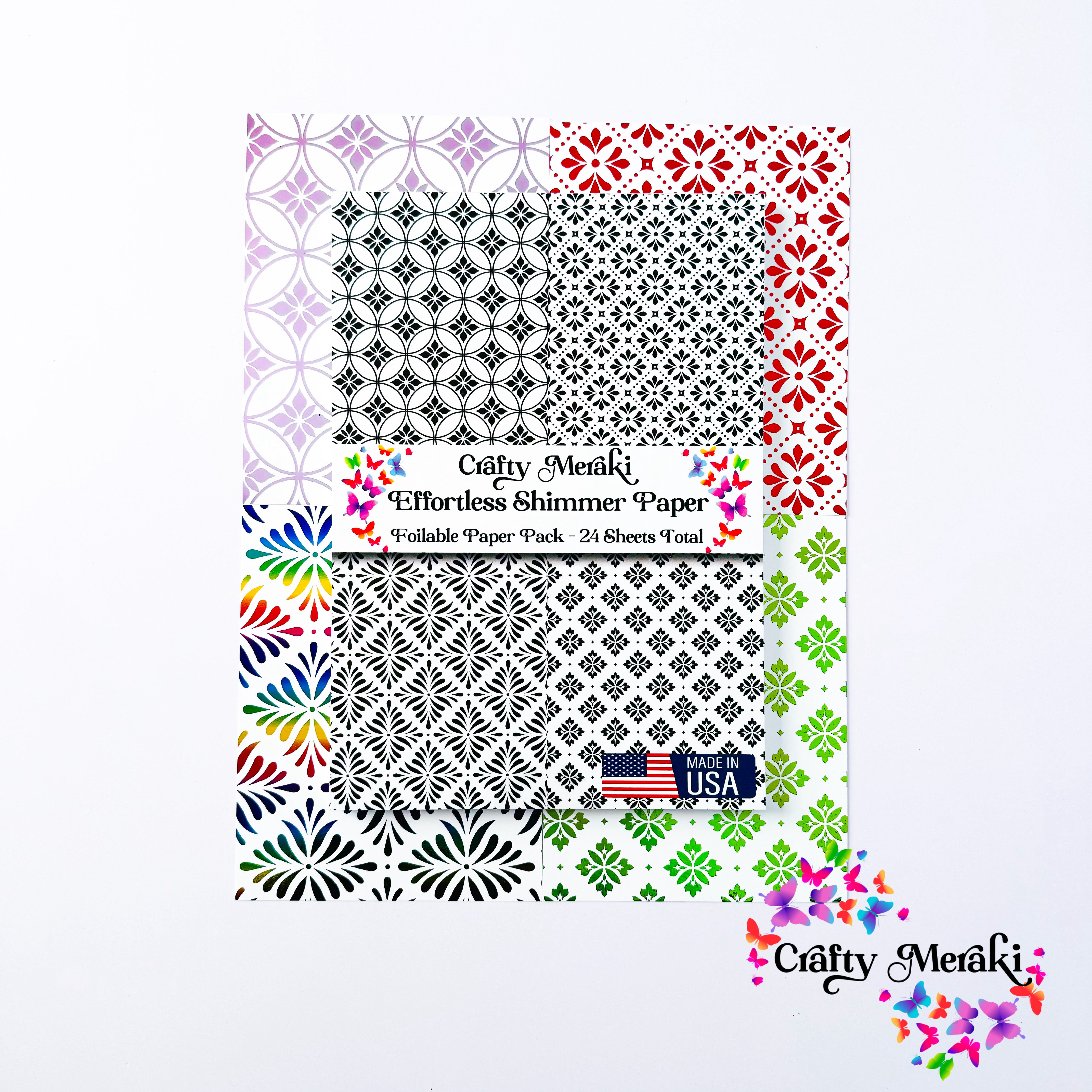 Crafty Meraki Effortless Shimmer Paper - Arabesque ESP